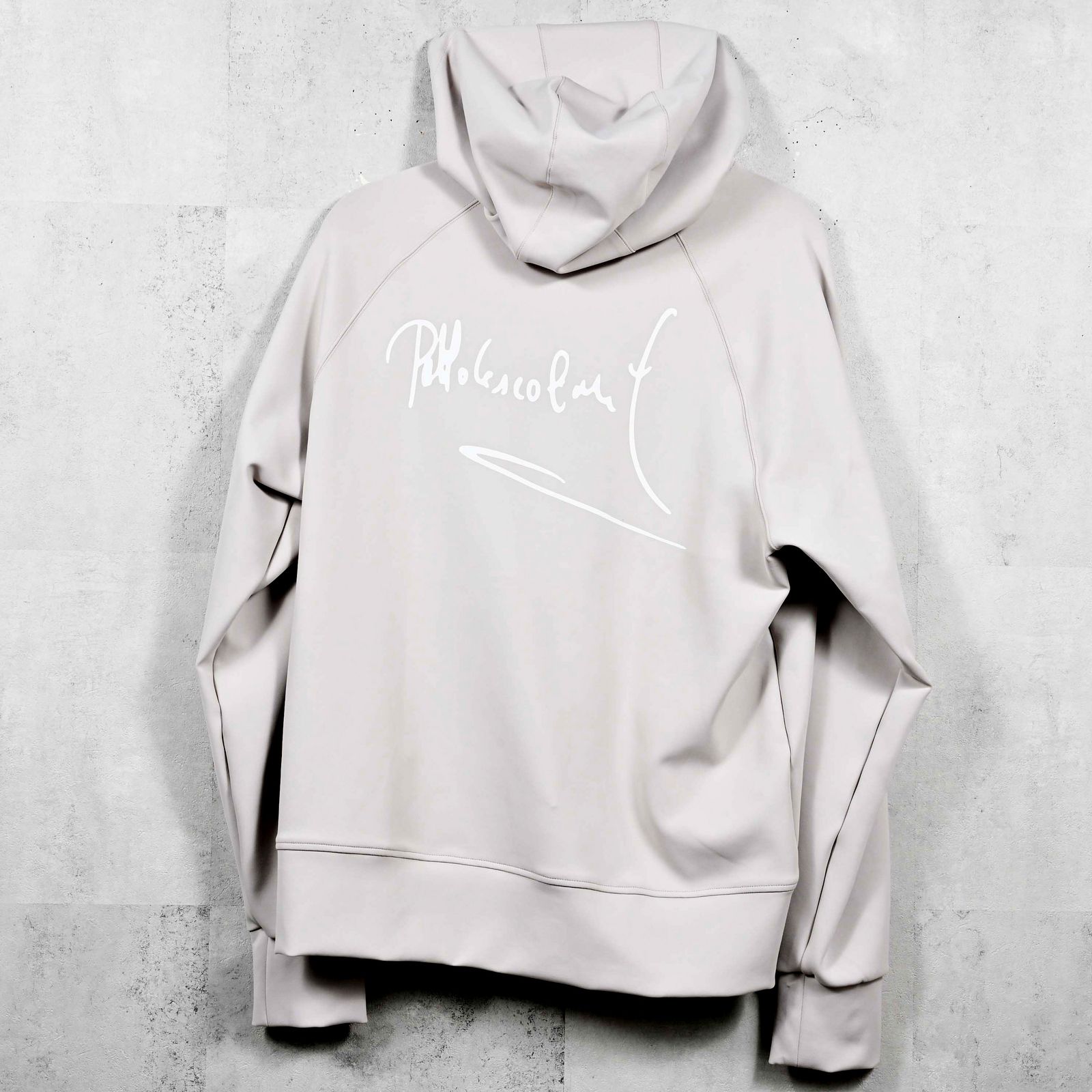 SIGN ZIP HOODIE / DP1-C-002 / サインプリントジップパーカー / グレージュ (2月上旬入荷予定)