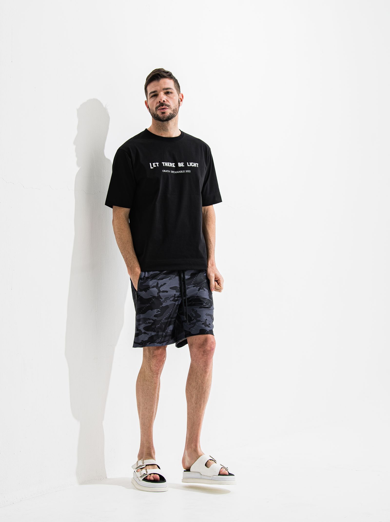 RUSH SHORTS / OR2-HP-002  / ラッシュガードハーフパンツ / ブラックカモフラ (6月中旬入荷予定)