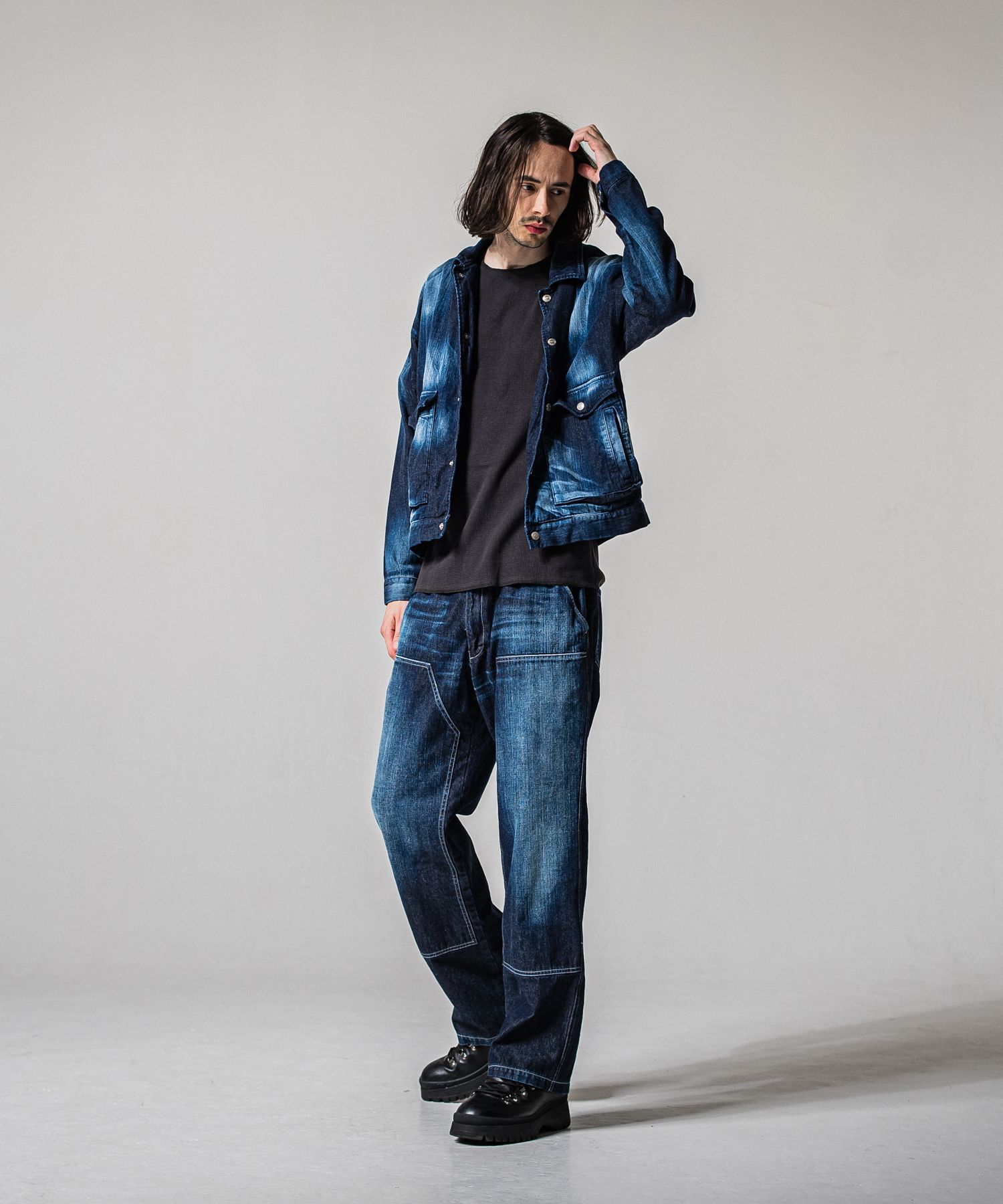LDENIM AG FLIGHT JACKET / RC39-JK-003 / デニムフライトジャケット / インディゴユーズド (3月中旬入荷予定)