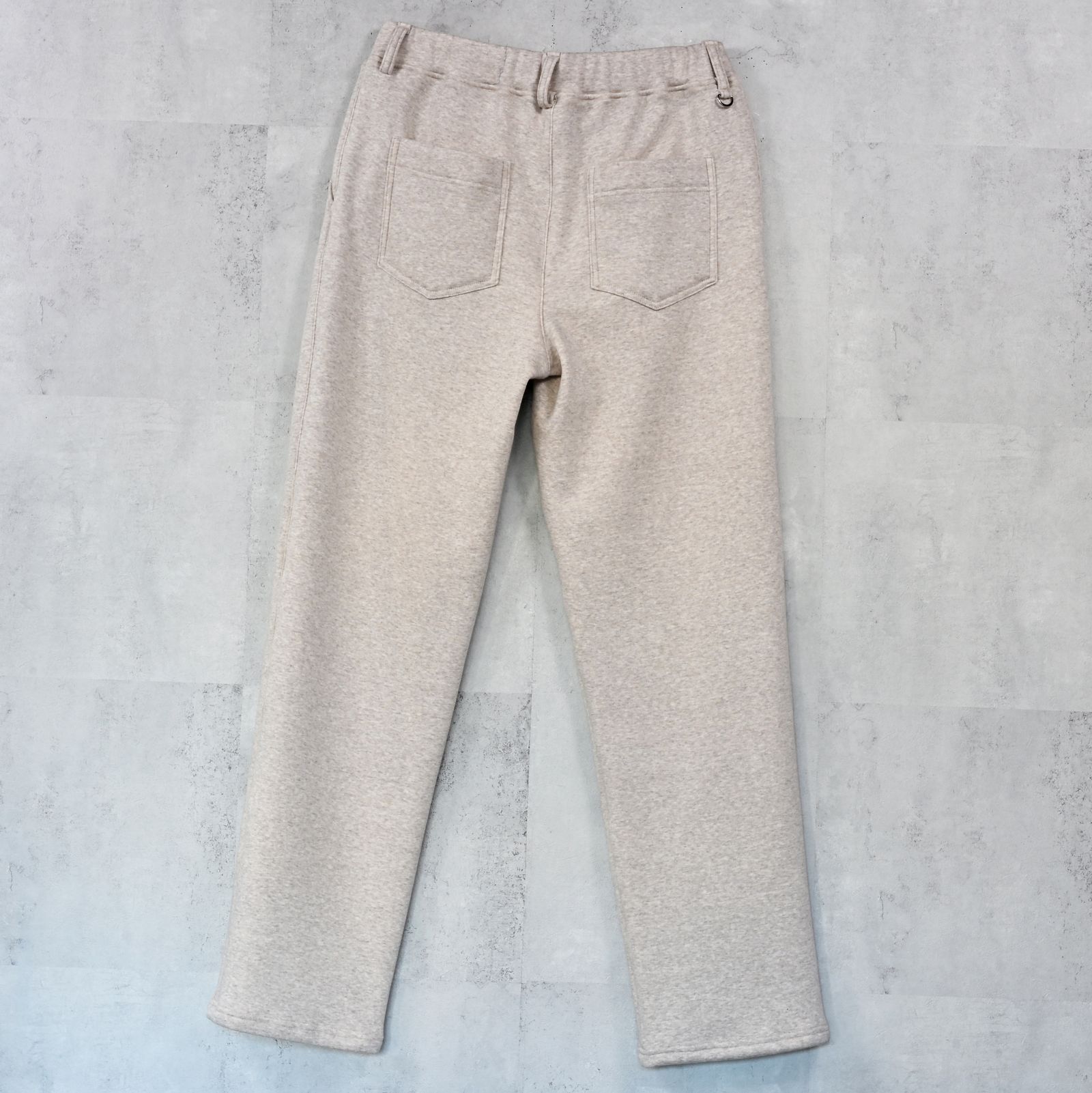VELOURS FLEECE WIDE TUCK PANTS / RC42-ST-016HWT / 裏起毛セミワイドタックパンツ / ベージュ (11月中旬入荷予定)