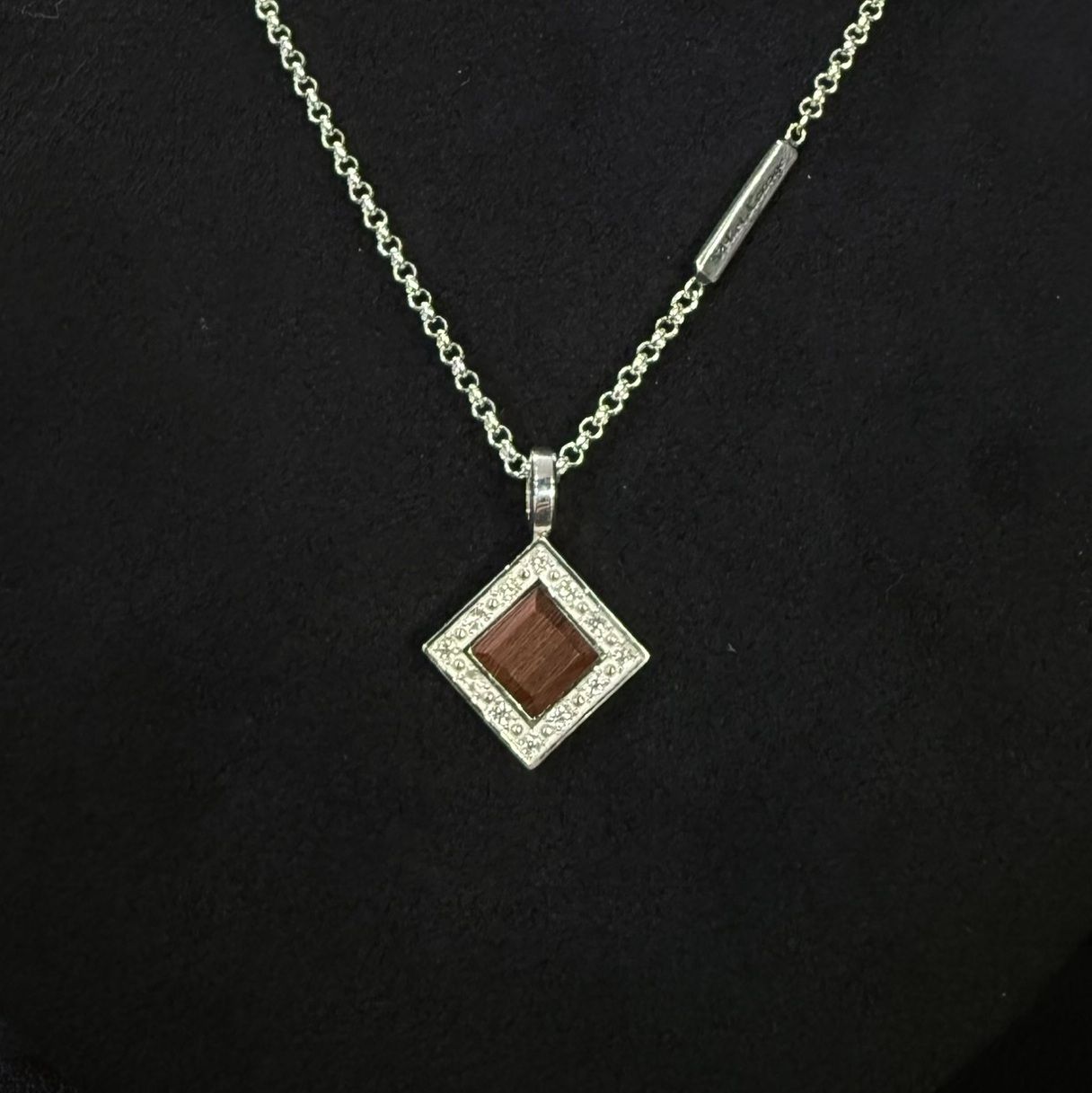 エタニティスクエアウッドペンダント(パオロッサ) / VLP173W-PA / ネックレス