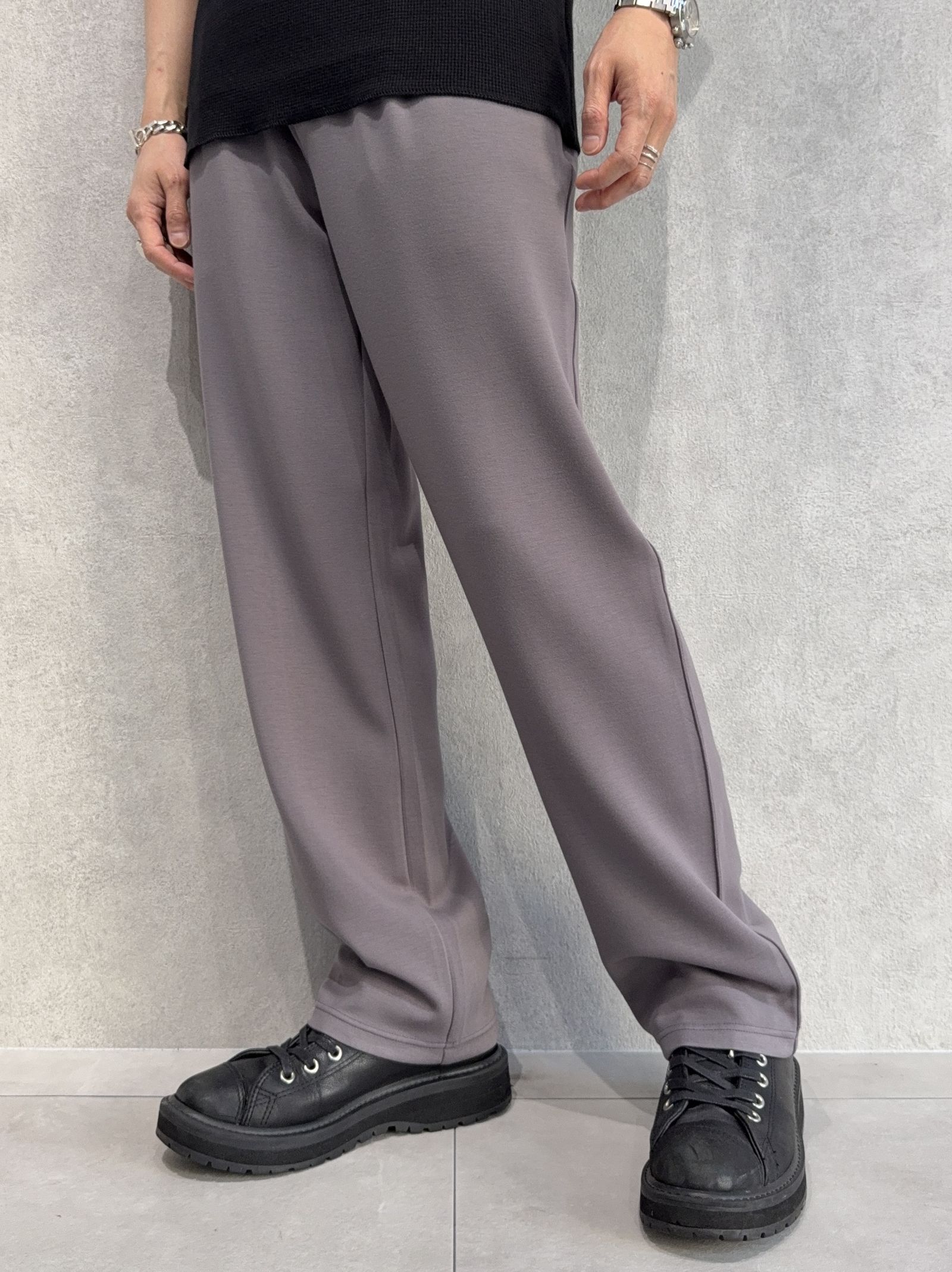SEMI WIDE TUCK PANTS / RC40-ST-016WT / セミワイドタックパンツ / ダンボールチャコール