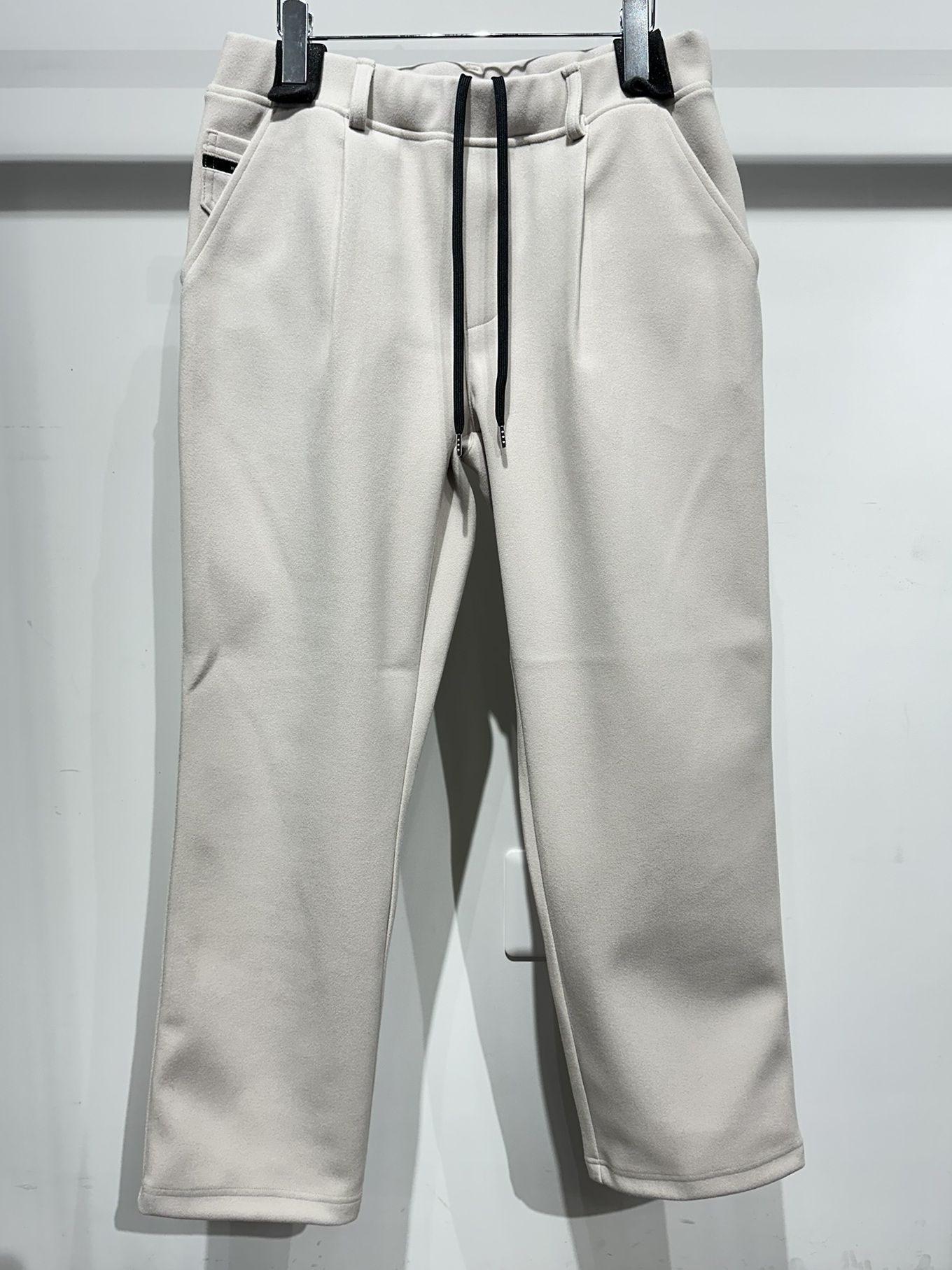 MELTON WIDE TUCK PANTS / RC34-ST-016WT / メルトンワイドタックパンツ / グレージュ