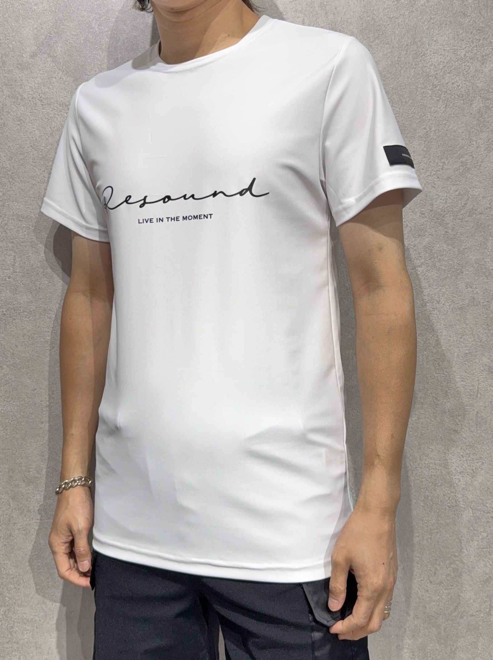 HANDWRITING RUSH BASIC T / RC36-T-013 / ハンドライティングロゴラッシュガードTシャツ / ホワイト