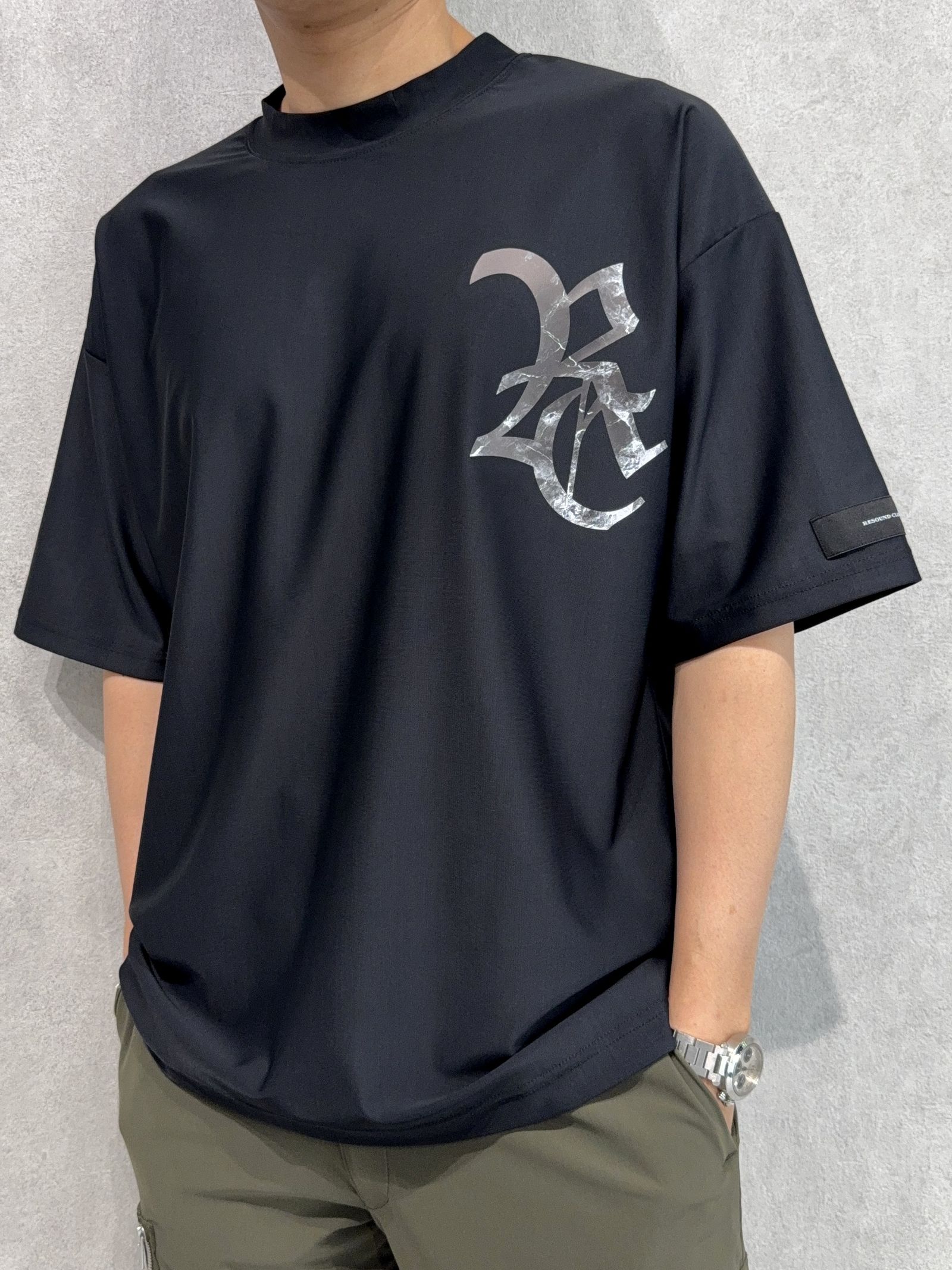 RC RUSH OVER T / RC40-T-009 / RCロゴラッシュガードビッグTシャツ / ブラック×ブラック