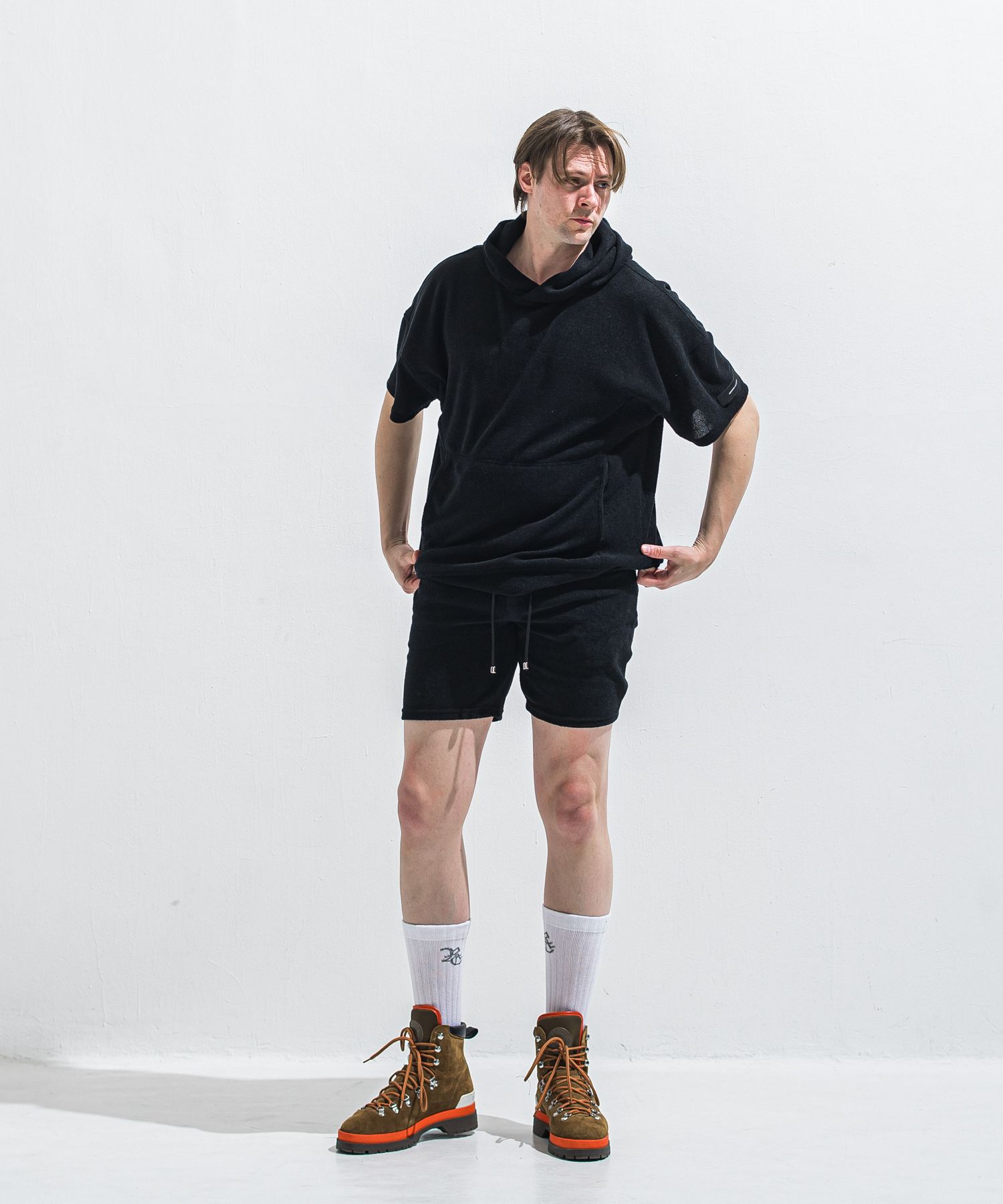 VINTAGE PILE SHORTS / RC40-HP-001 / パイルショーツ / ブラック (5月中旬入荷予定)