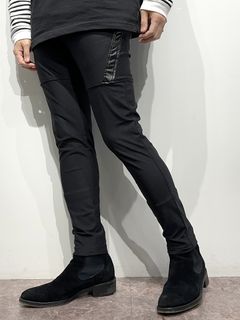 TYLER PANTS / RC34-ST-026H / 裏起毛レザーラインイージーパンツ / ブラック