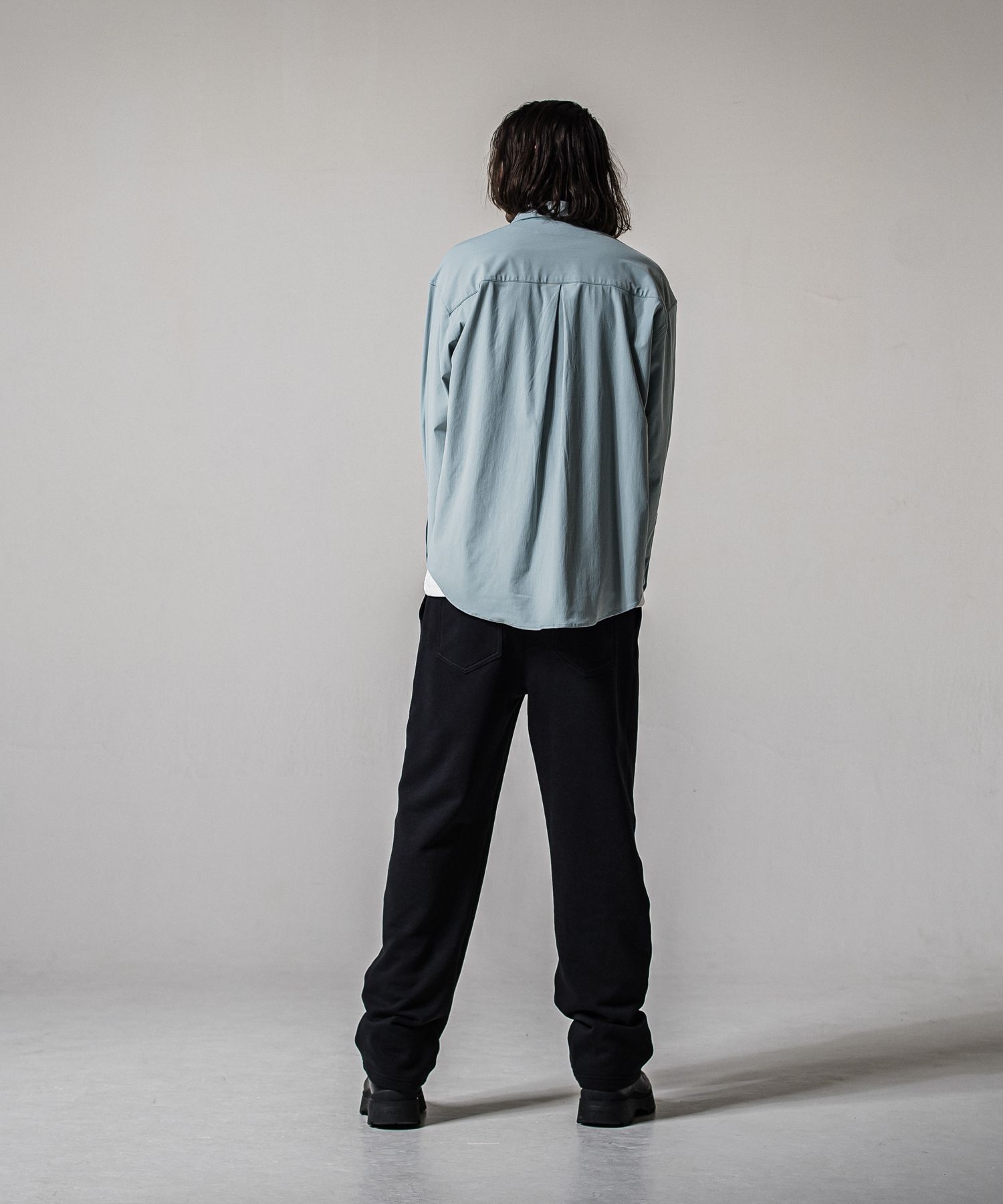 NYLON JACK SHIRTS / RC39-SH-001 / オーバーサイズナイロンシャツ / アクア (2月上旬入荷予定)