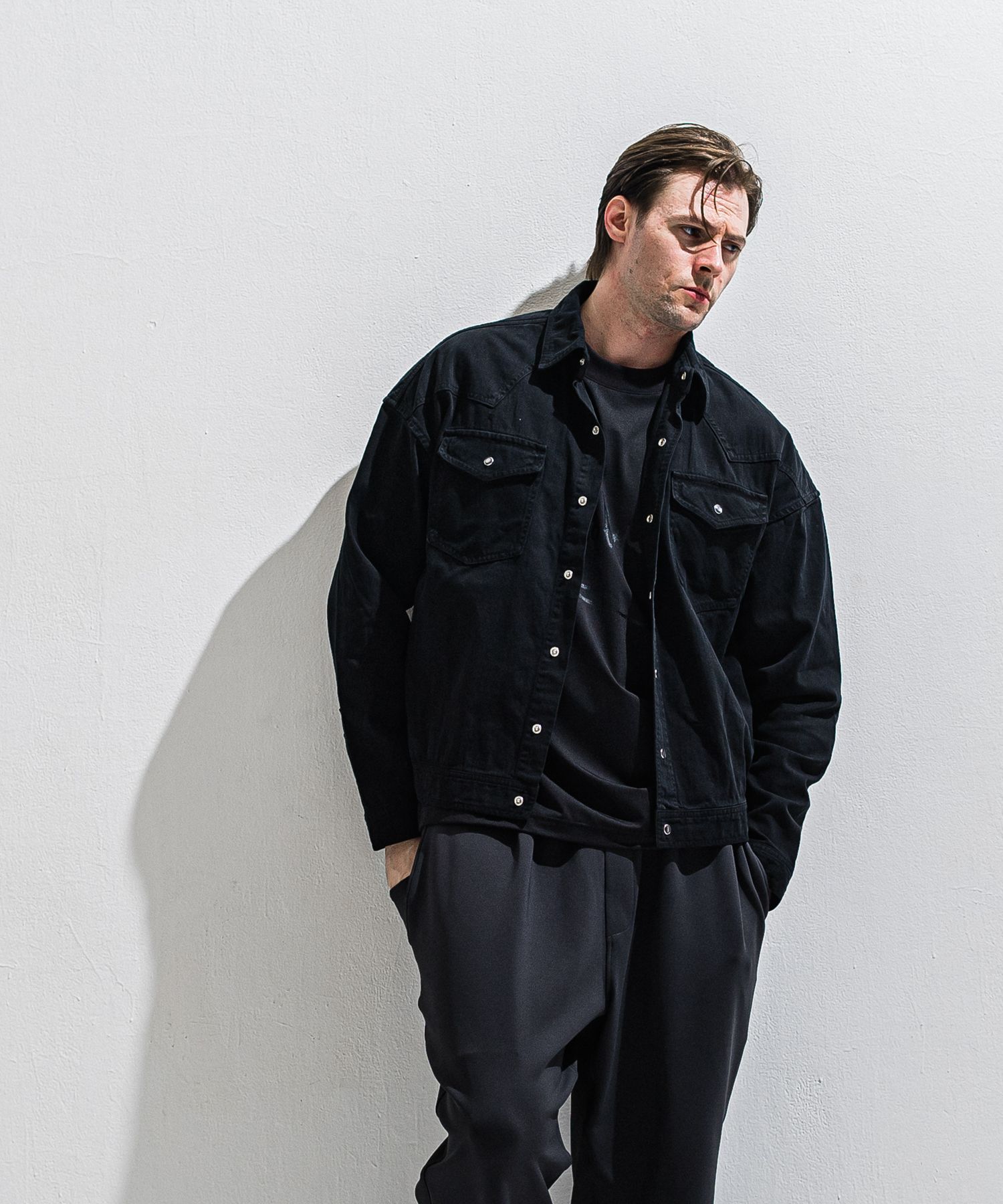 WESTAN JK / DP1-JK-004 / ウエスタンシャツジャケット / ブラック (3月中旬入荷予定)