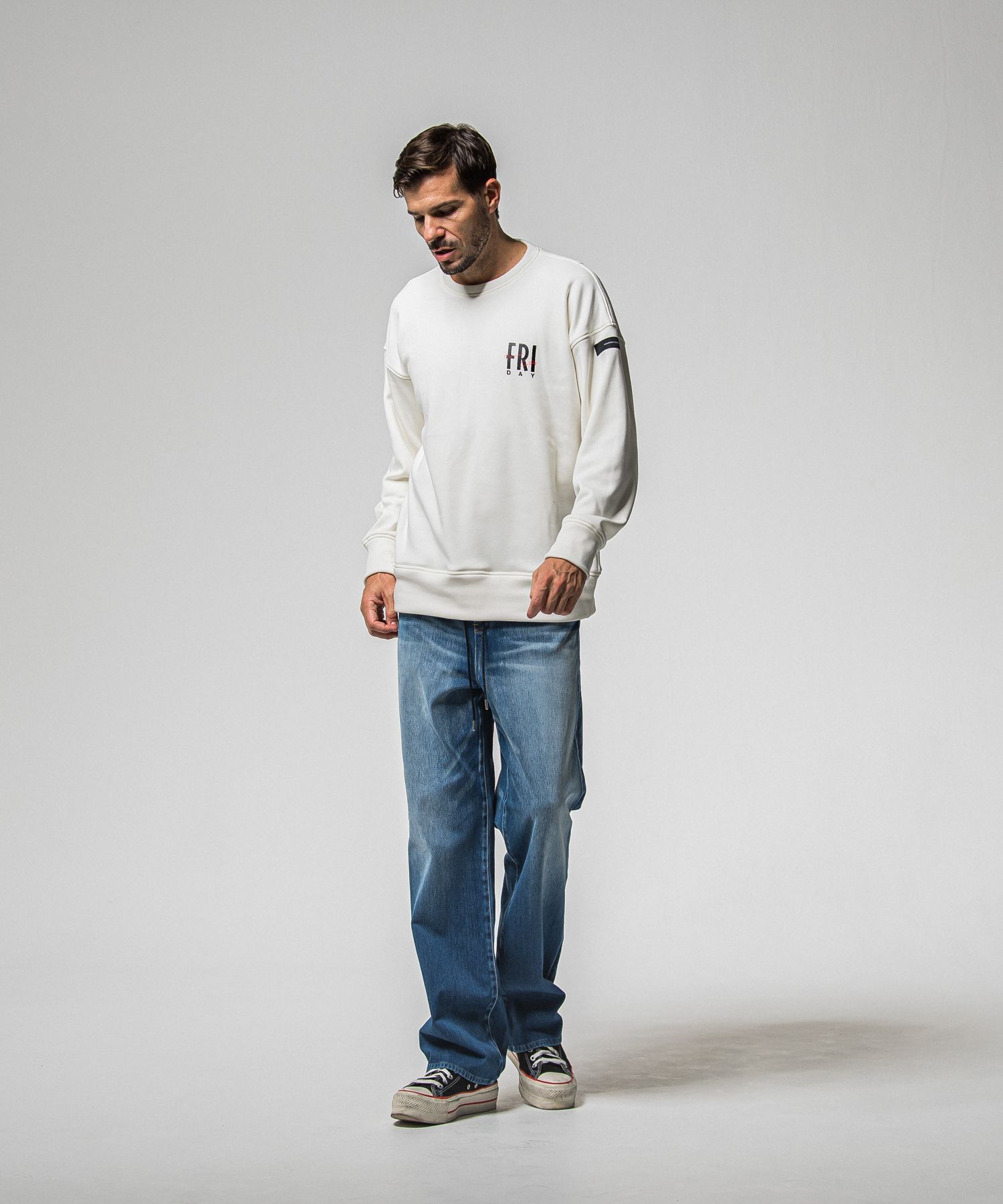 KING DENIM JERSEY / RC38-ST-005 / デニムジャージバギーワイドパンツ / インディゴユーズド (12月中旬入荷予定)