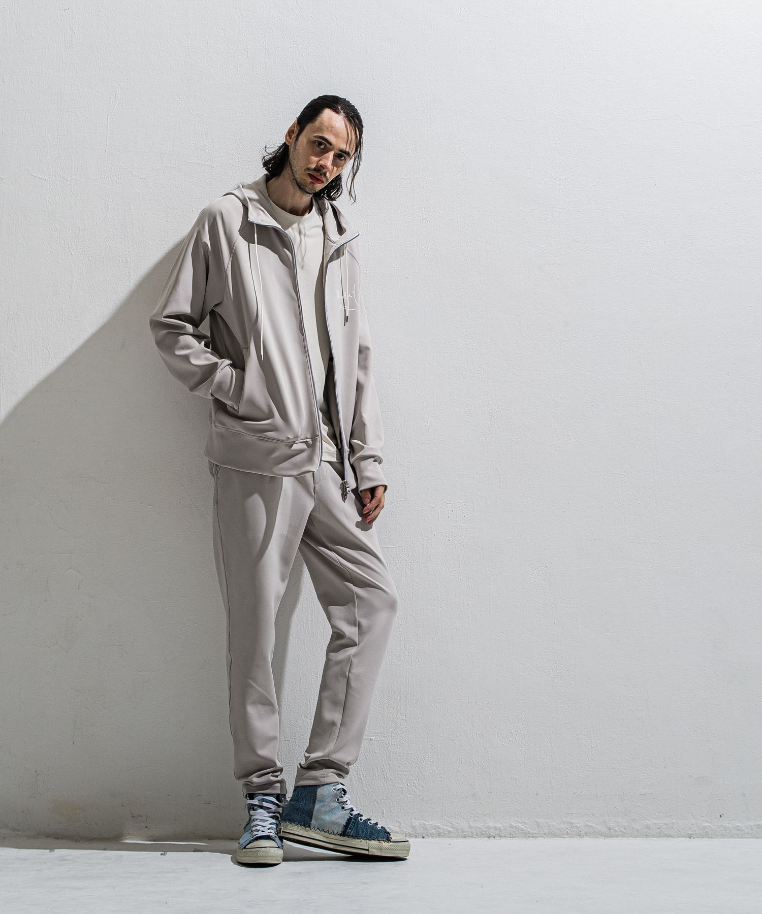 GAVIRIA DB EASY PANTS / DP1-ST-002 / ダンボールジャージイージーパンツ / グレージュ (3月中旬入荷予定)