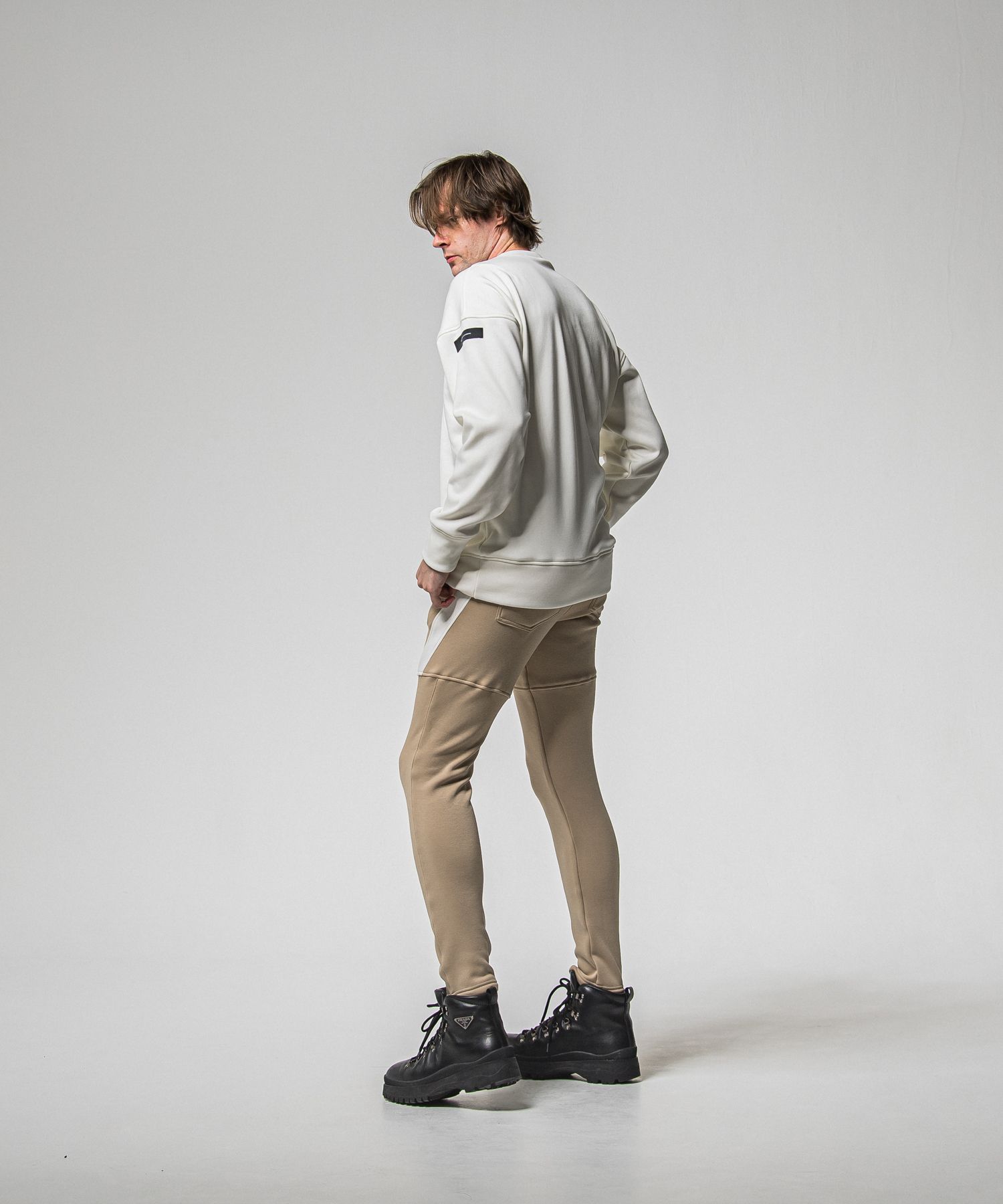 VELOURS FLEECE TYLER PANTS / RC38-ST-026H / 裏起毛スウェットラインパンツ / ブラウン (11月中旬入荷予定)