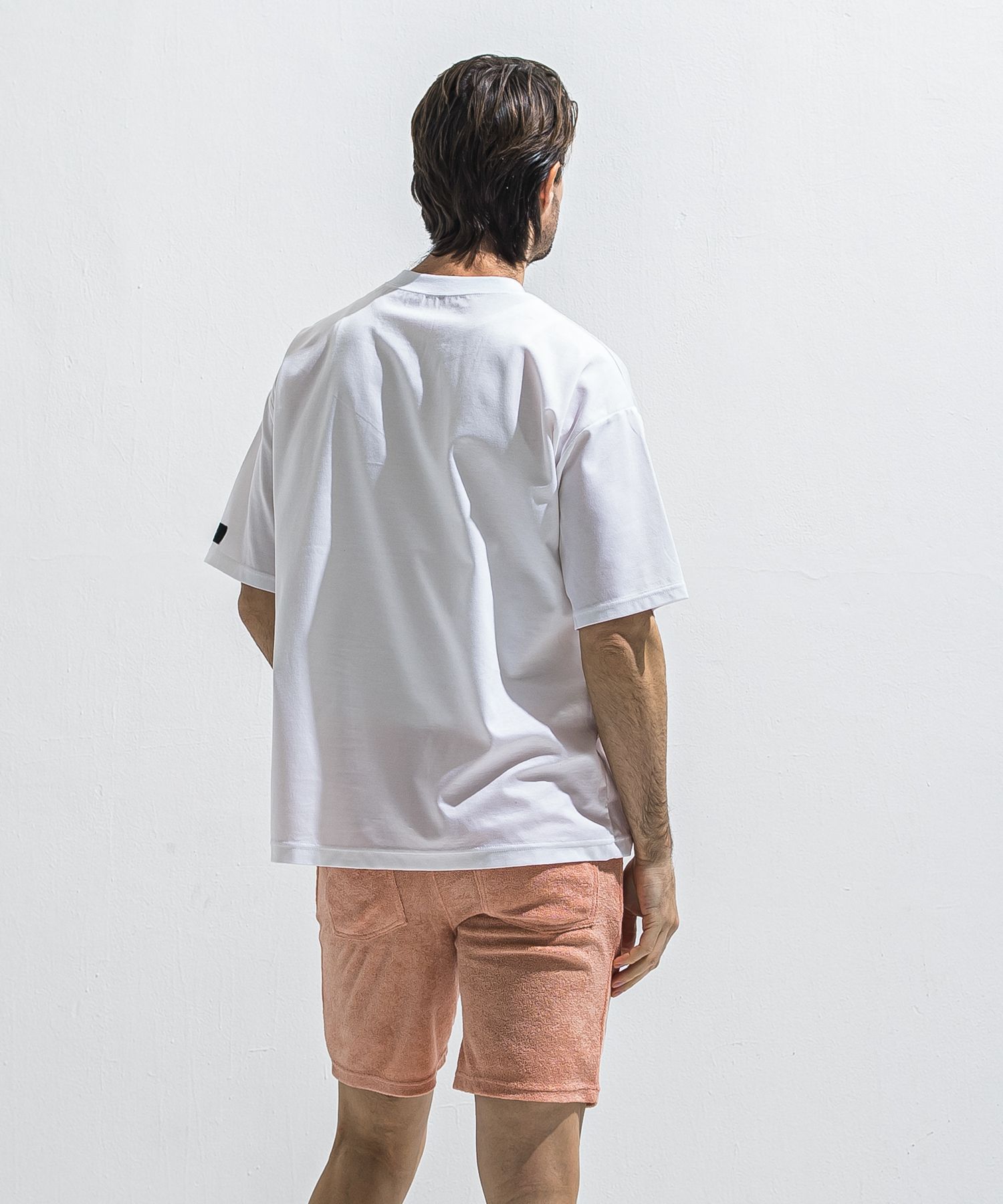 REV MESH OVER TEE / RC40-T-004 / メッシュビッグTシャツ / ホワイト (6月中旬入荷予定)