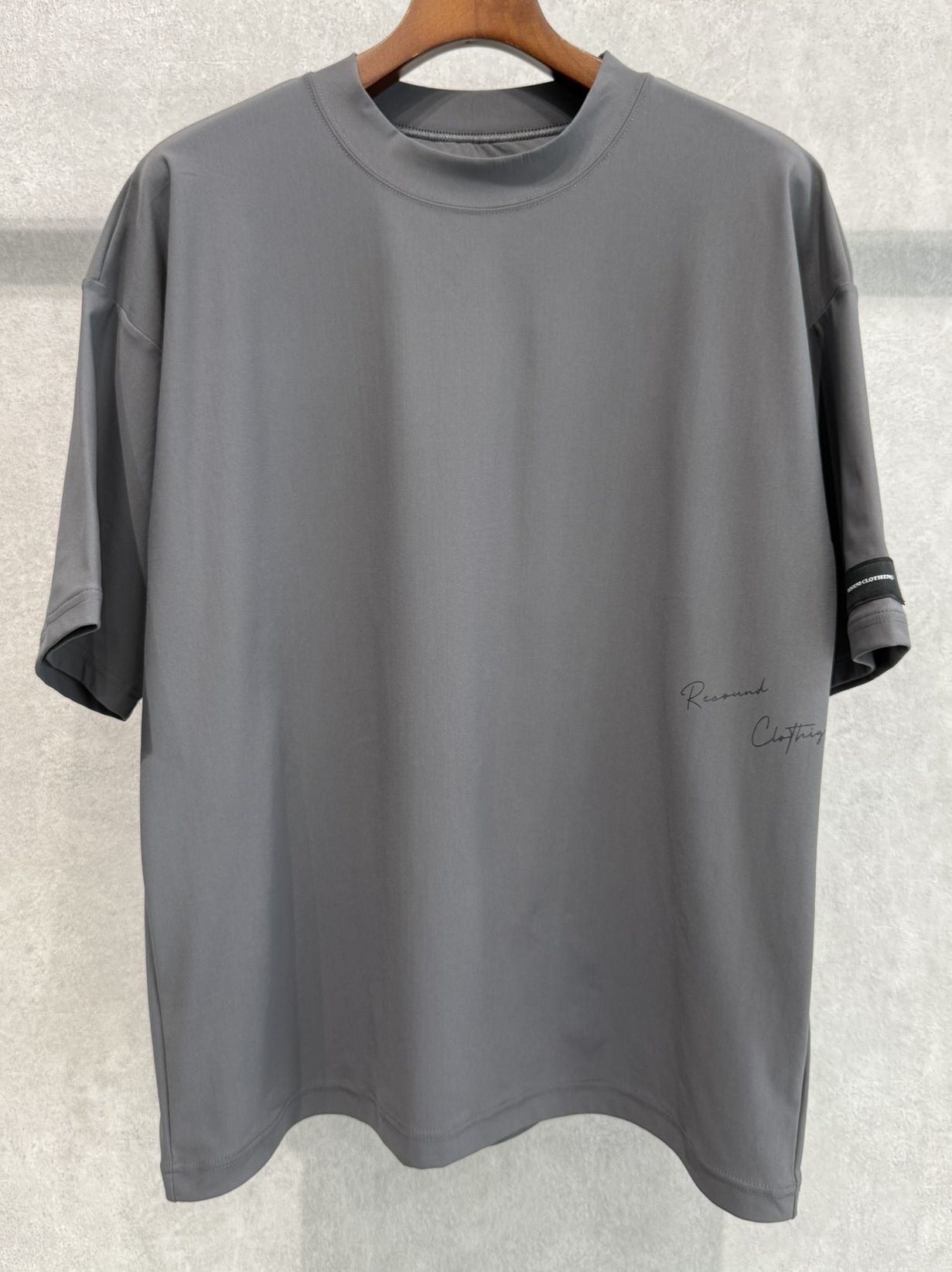 SIDE RC OVER TEE / RC39-T-004 / サイドロゴナイロンビッグTシャツ / グレー