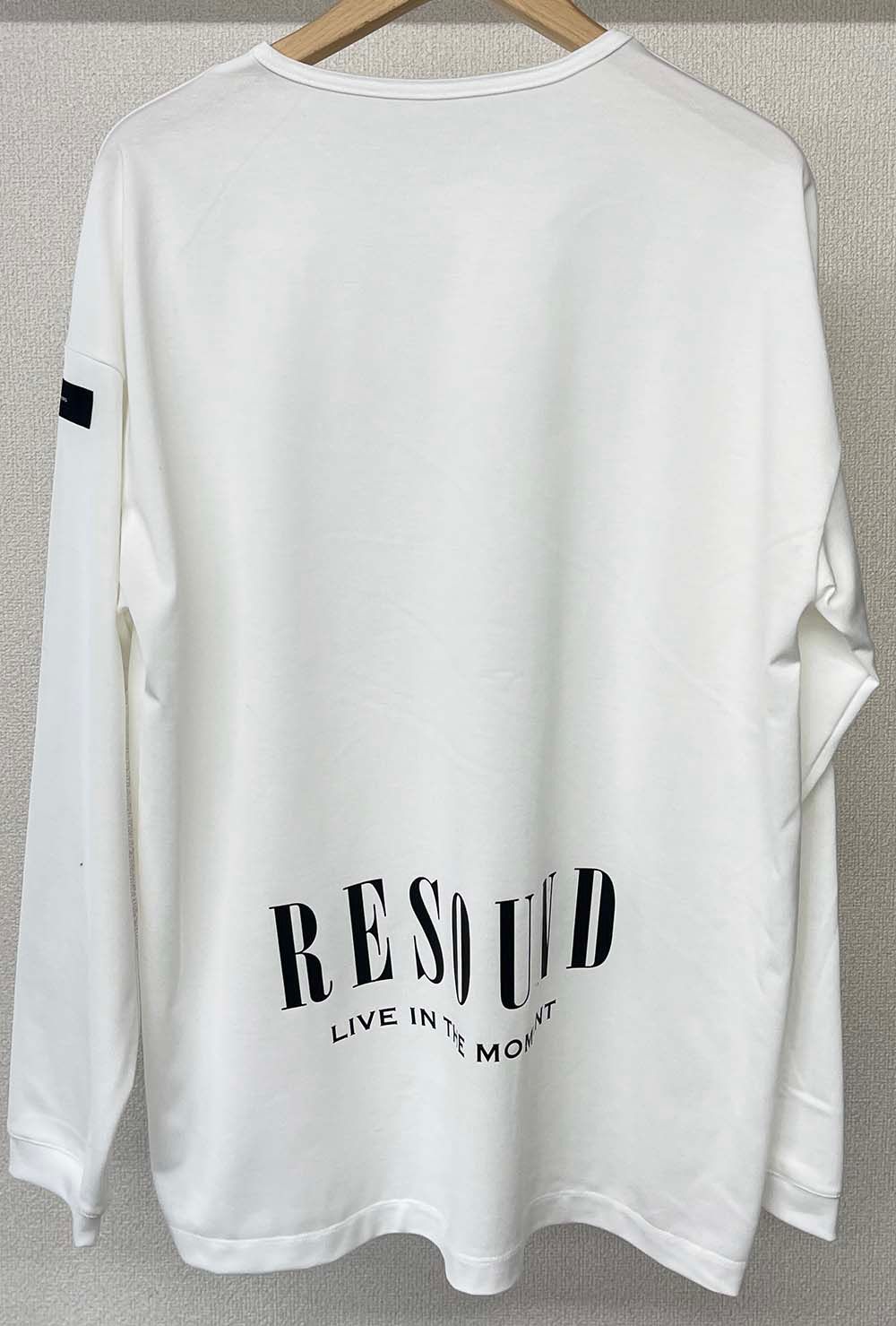 BACK ID ROGO LONG SLEEVE / RC25-T-001 / バックロゴビッグロングTシャツ / ホワイト