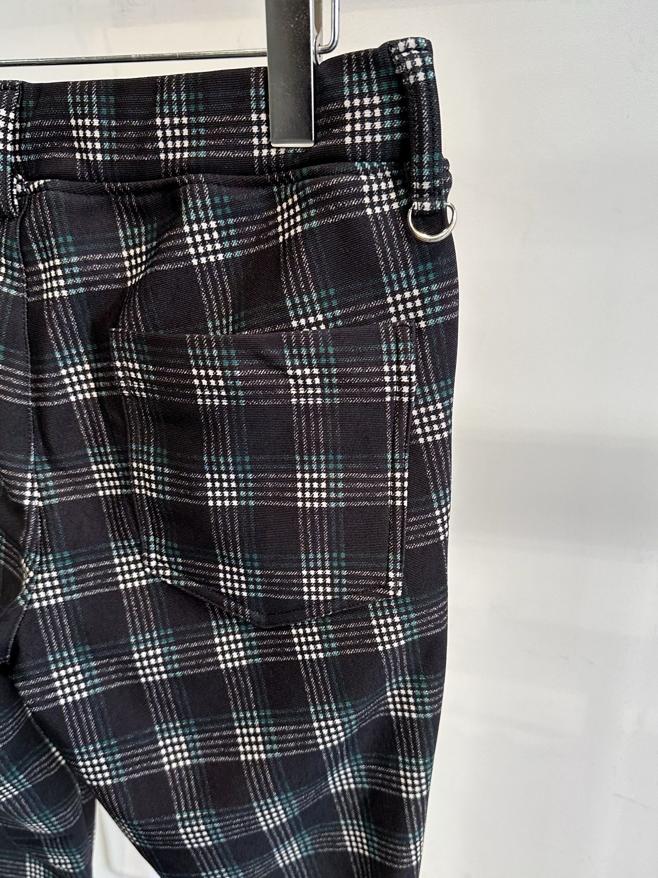 CHRIS EASY HEAT TUCK PANTS / RC30-ST-016HT / 裏起毛タックパンツ / ブラック×グリーンチェック