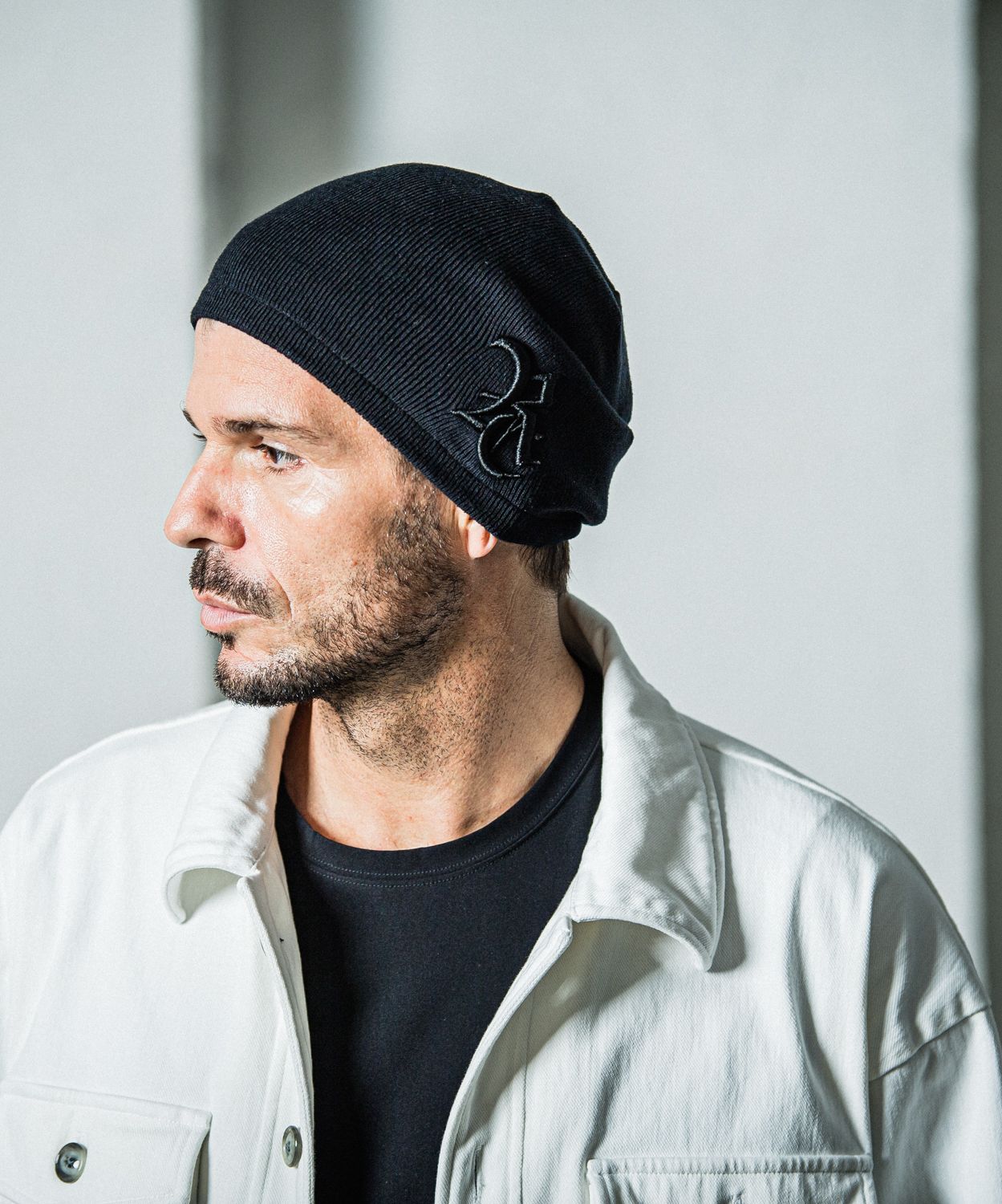 LINEN KNIT CAP / RC37-CAP-004 / コットンリネンニットキャップ / ブラックRC