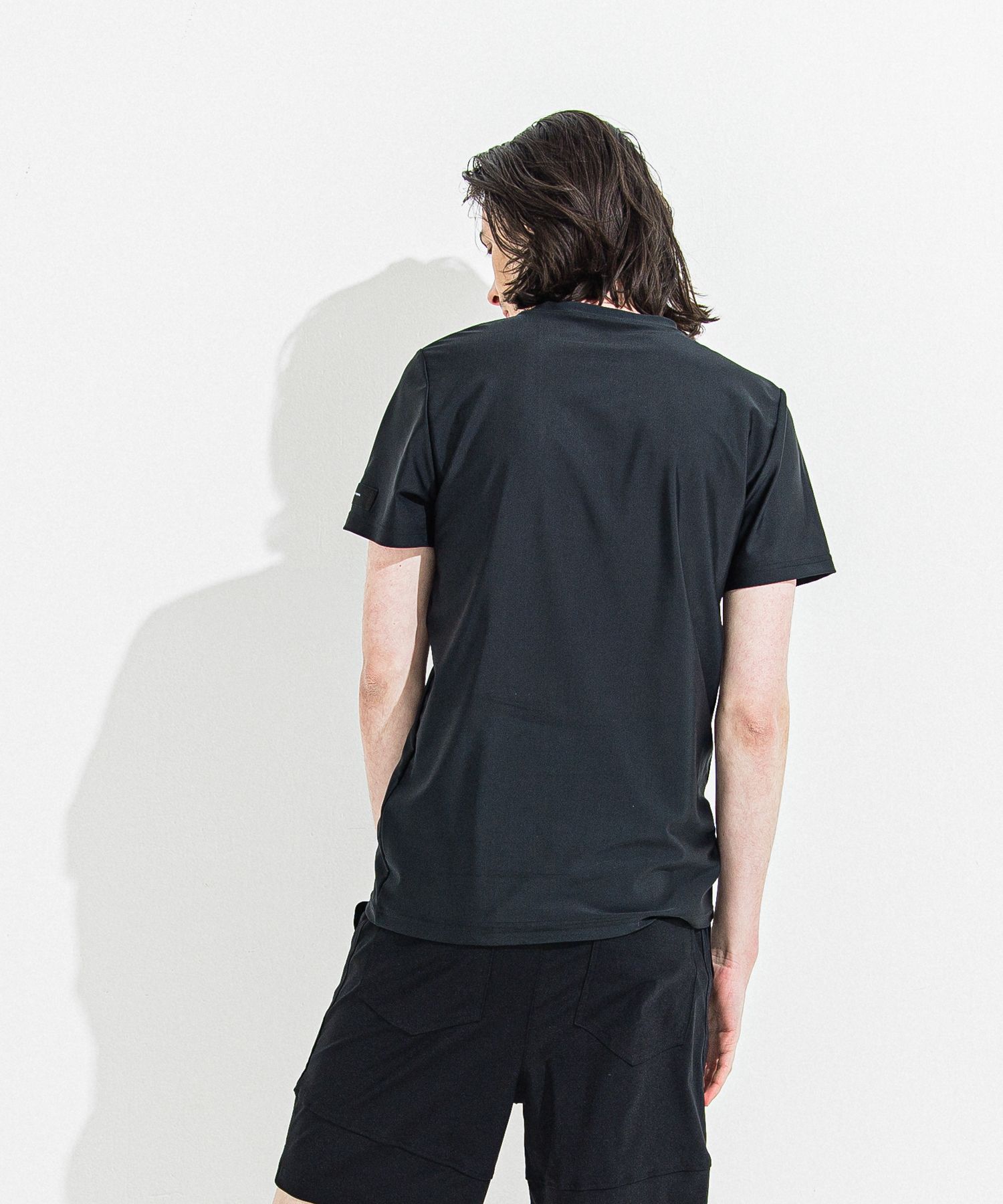 HANDWRITING RUSH BASIC T / RC36-T-013 / ハンドライティングロゴラッシュガードTシャツ / ブラック