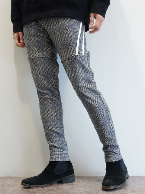 TYLER HEAT LINE PANTS / RC26-ST-026H / 裏起毛イージーラインパンツ / グレンチェックブルー