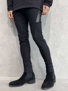 TYLER NYLON PANTS / RC36-ST-026 / レザーラインナイロンパンツ / ブラック