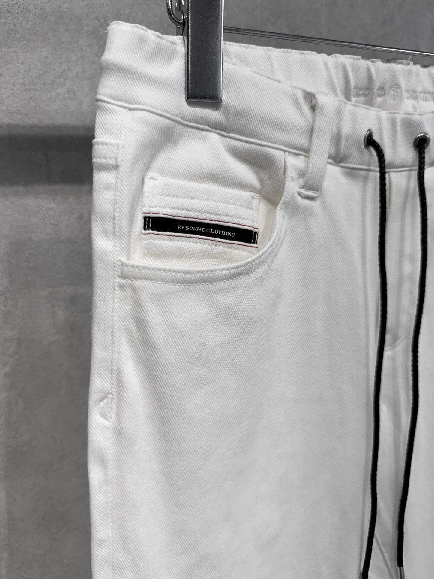 MICK DENIM JERSEY / BASIC-ST-020 / デニムジャージテーパードパンツ / ホワイト