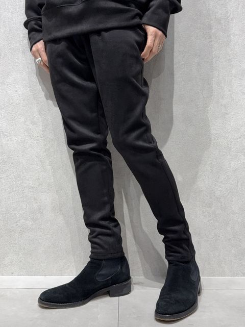 CHRIS EASY SUEDE TUCK  PANTS / RC38-ST-016T / スエードイージータックパンツ / ブラック