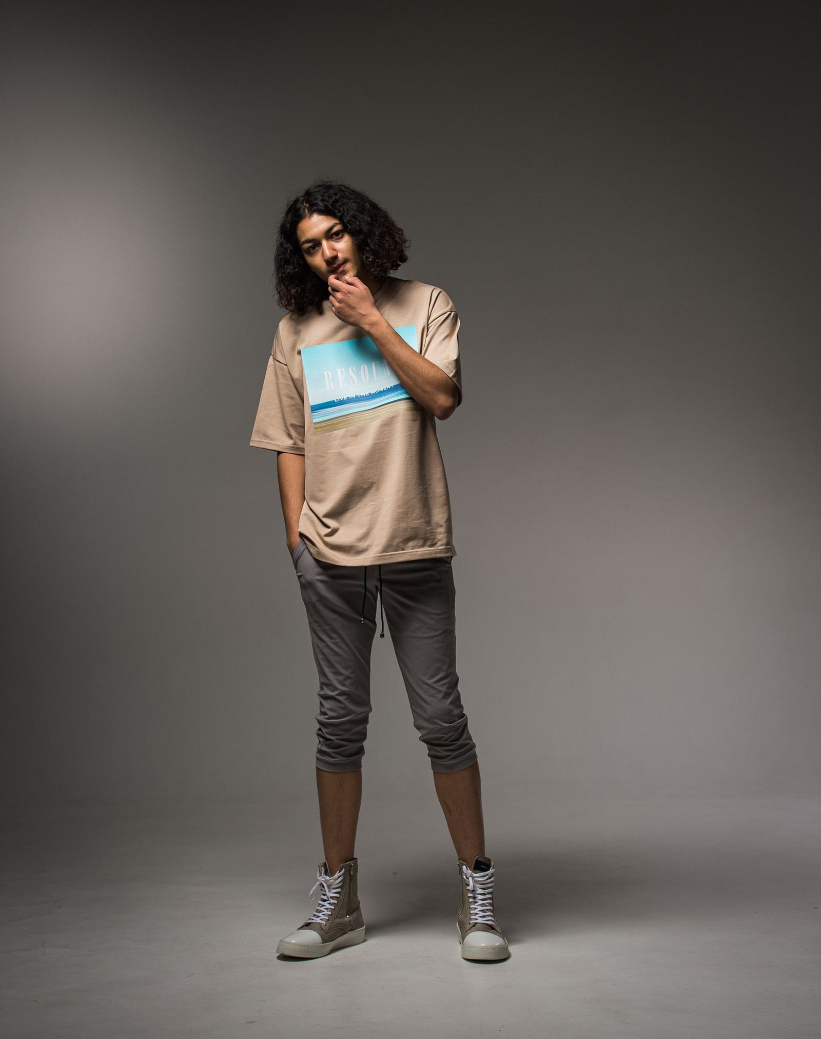 WEST BEACH PHOTO LOOSE TEE / RC23-T-002 / フォトプリントビッグTシャツ