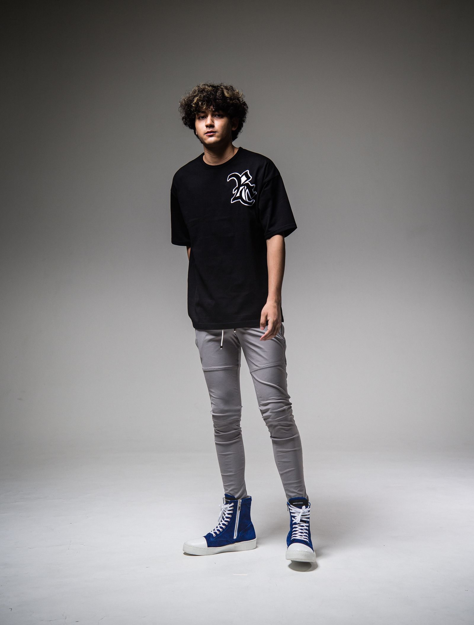 RC CHENILLE LOOSE TEE / RC25-T-004 / ビッグTシャツ / ブラック ※