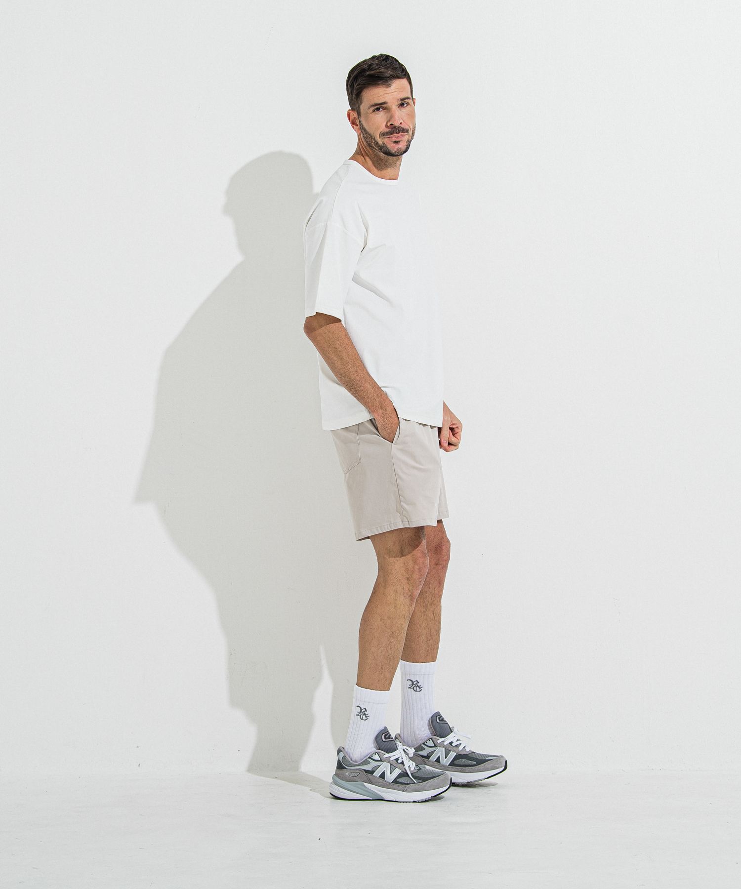 TV NYLON SHORTS / RC36-HP-004 / リラックスナイロンショーツ / グレージュ