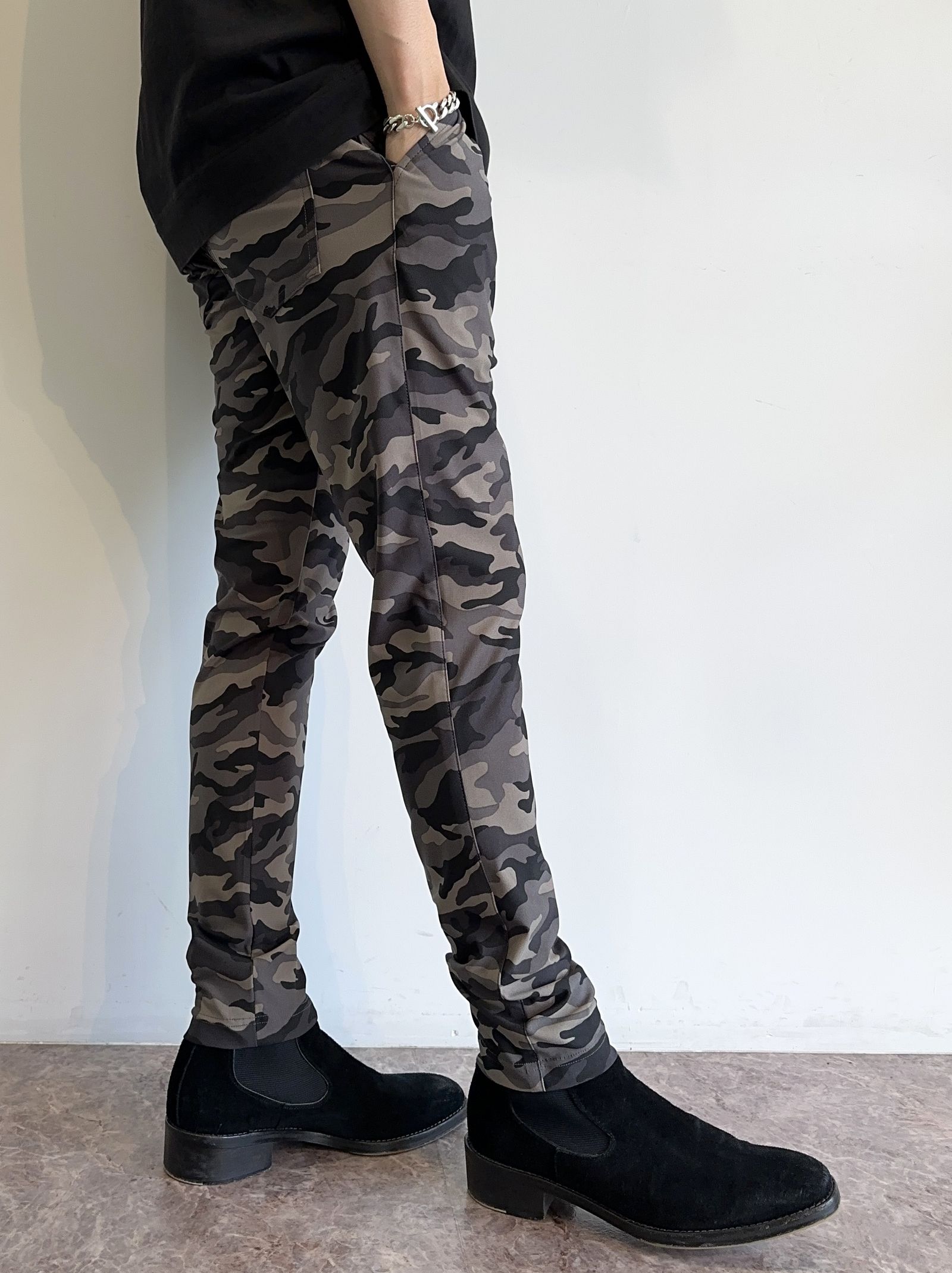 CHRIS EASY TUCK PANTS / RC32-ST-016T / イージータックパンツ / カモフラブラック