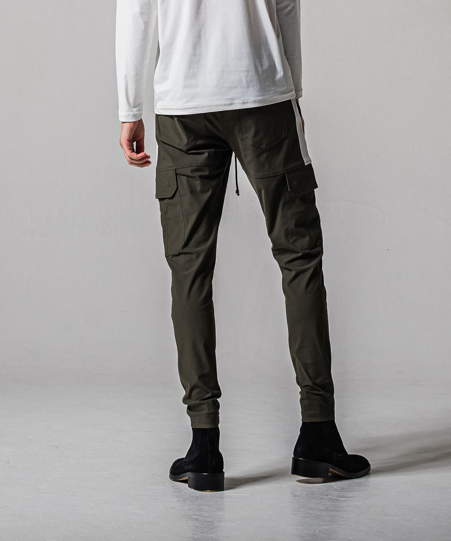 DARRELL CARGO PT / BASIC-ST-010 / ナイロン ラインカーゴパンツ / カーキ (2月下旬入荷予定)