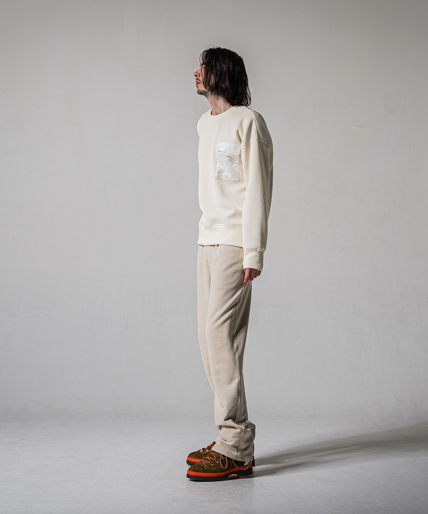 HF URAKE WIDE TUCK PANTS / RC39-ST-016WT / 高機能スウェットワイドタックパンツ / グレージュ (1月中旬入荷予定)