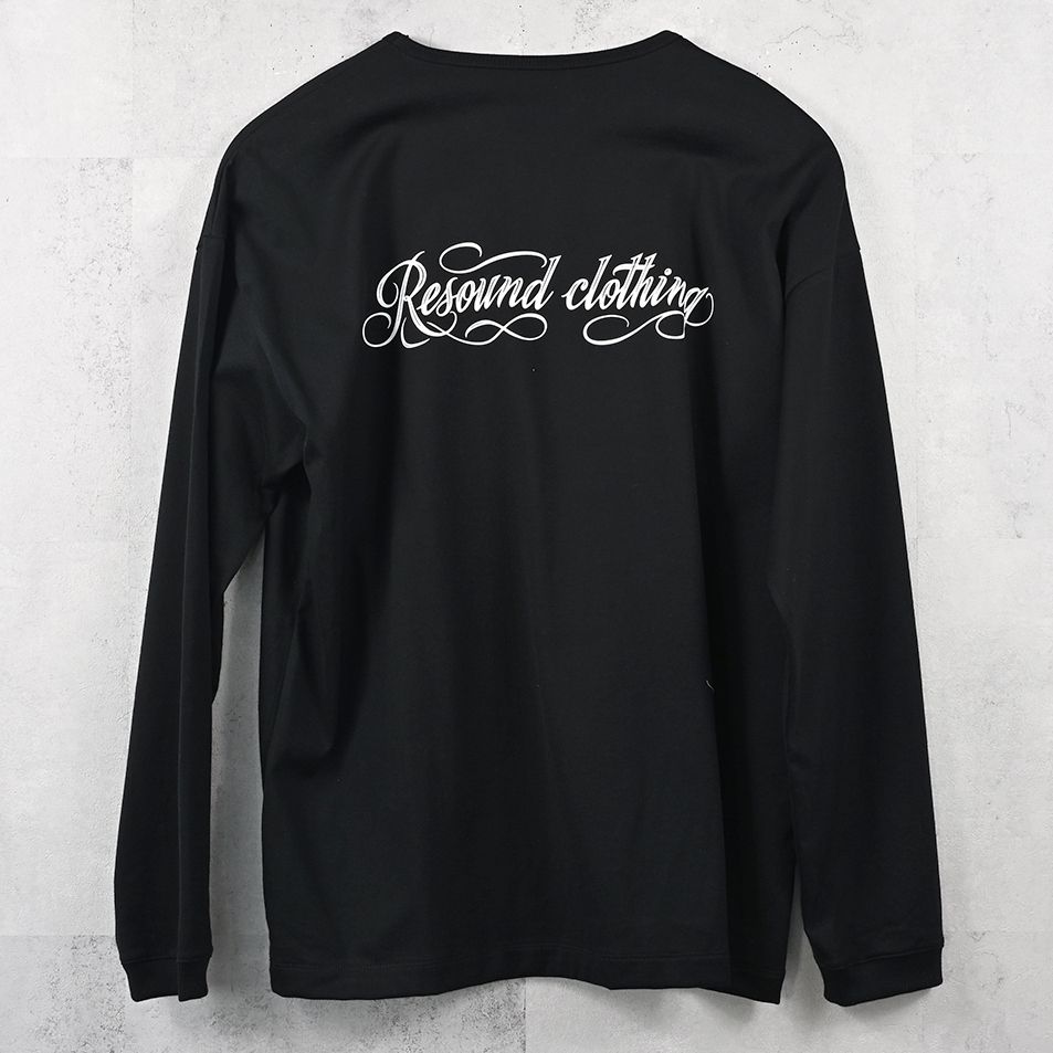 PIN ST RC OVER LONGSLEEVE TEE / RC41-T-003 / オーバーサイズ長袖バックロゴTシャツ / ブラック (7月中旬入荷予定)