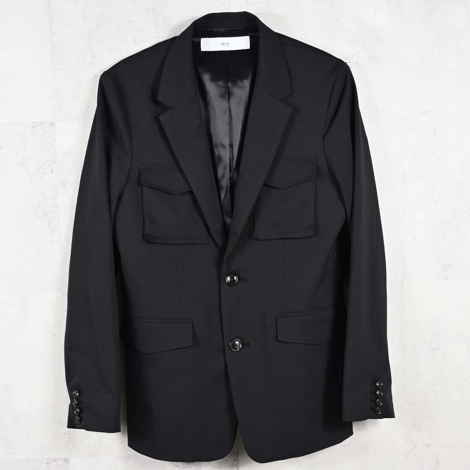 PS-65 JACKET / DP1-JK-002 / ミリタリーテーラードジャケット / ブラック (2月中旬入荷予定)