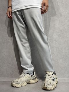 PAT WIDE EASY PANTS / RC38-ST-036BN / ワイドテーパードパンツ / グレー (1月上旬入荷予定)
