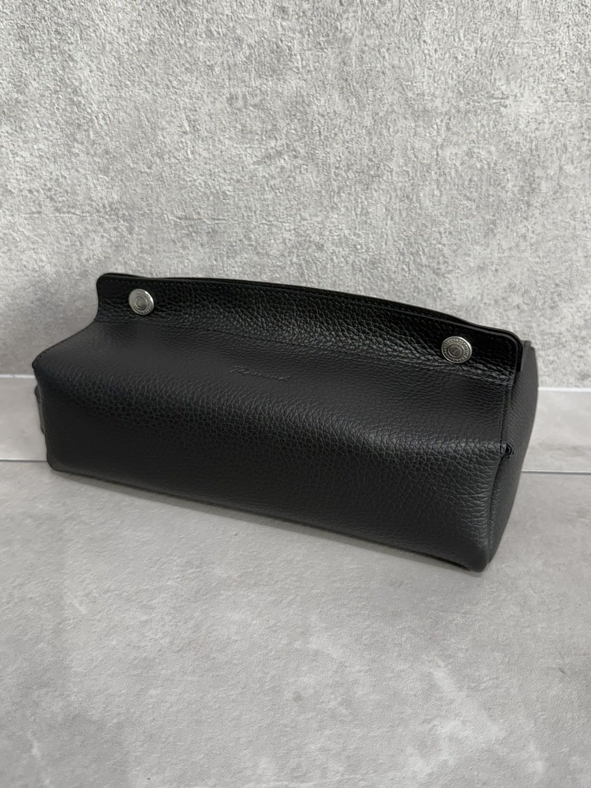 BOX TISSUE CASE / RC36-HOME-002RV / レザーティッシュケース / ブラック