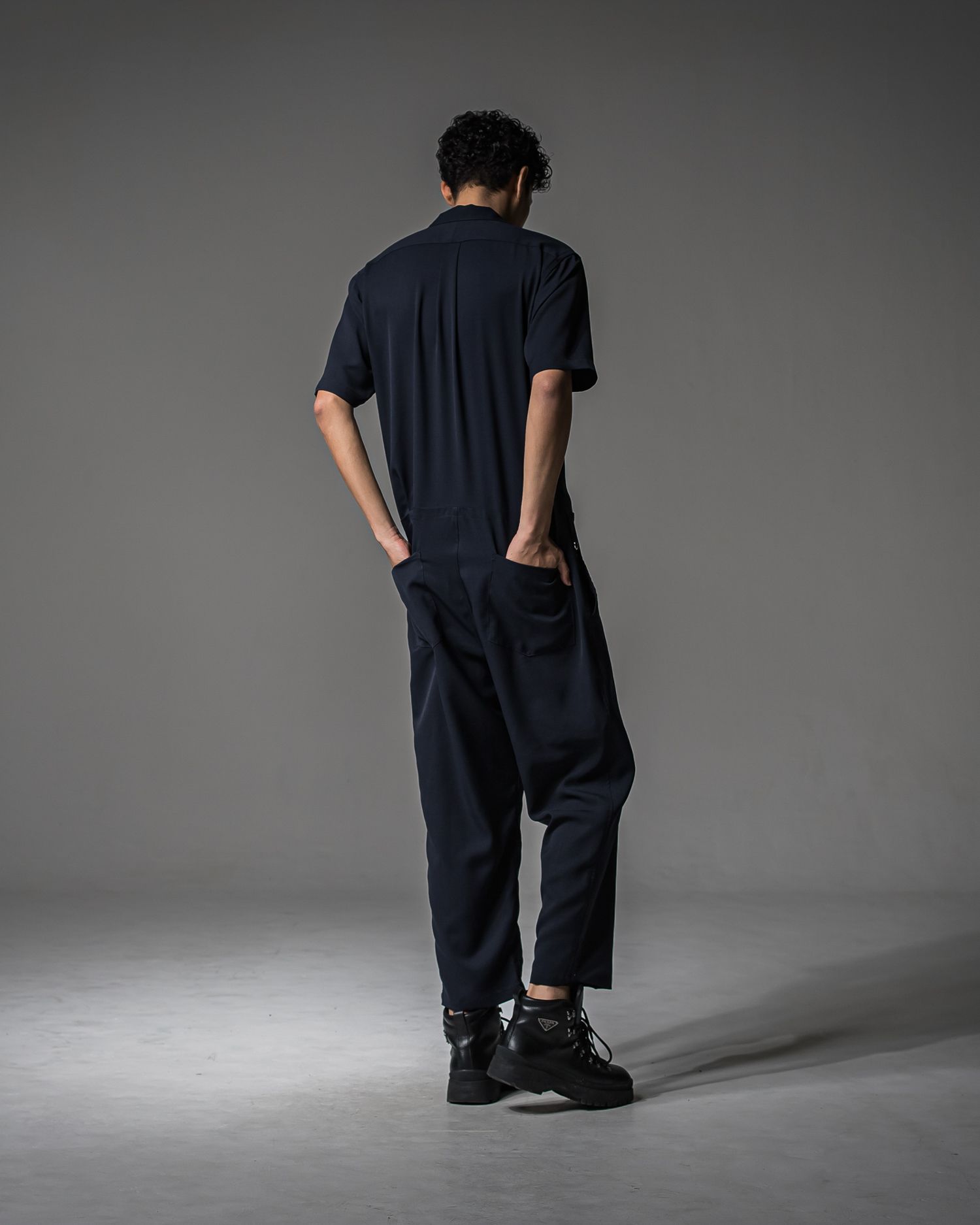 RAGE TWILL HALF ALL IN ONE / DP1-TN-001 / 半袖シャツオールインワン / ネイビー (3月中旬入荷予定)