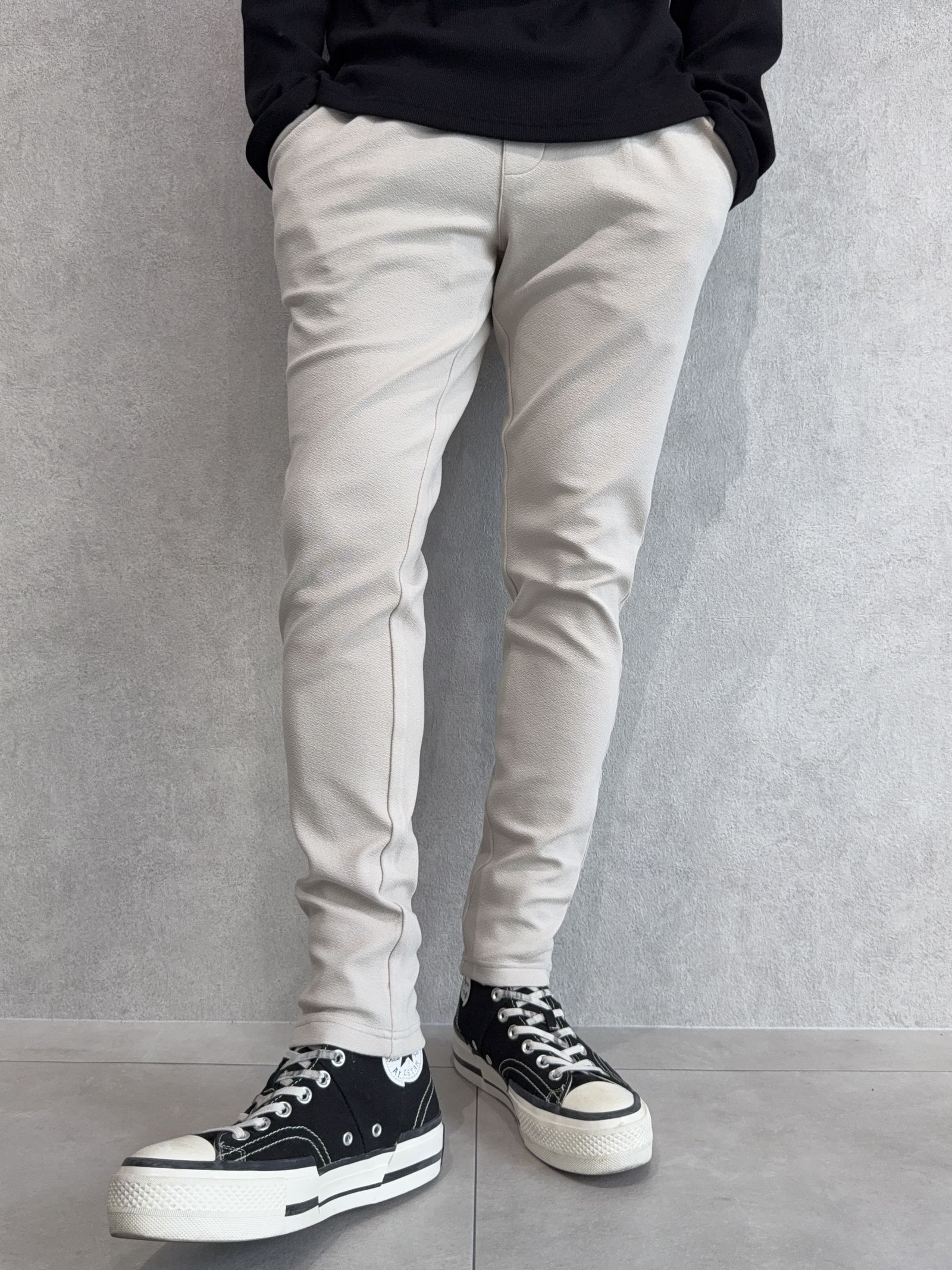 CHRIS EASY BLISTER TUCK PANTS / RC41-ST-016T / イージータックパンツ / ブリスターベージュ