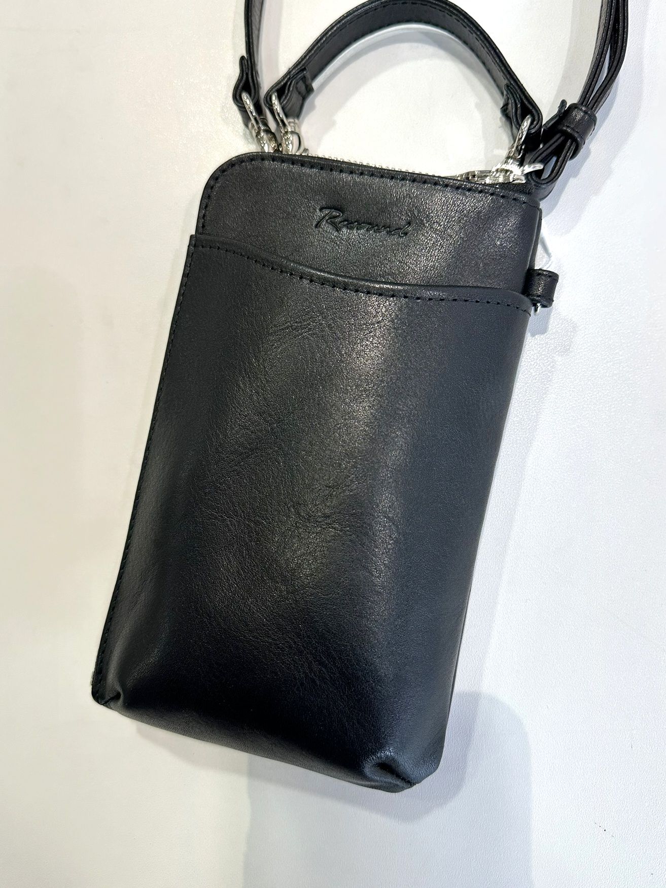 vermilion×RESOUND MOBILE POUCH / RC31-BAG-001RV / ウォレットショルダーバッグ / ブラック