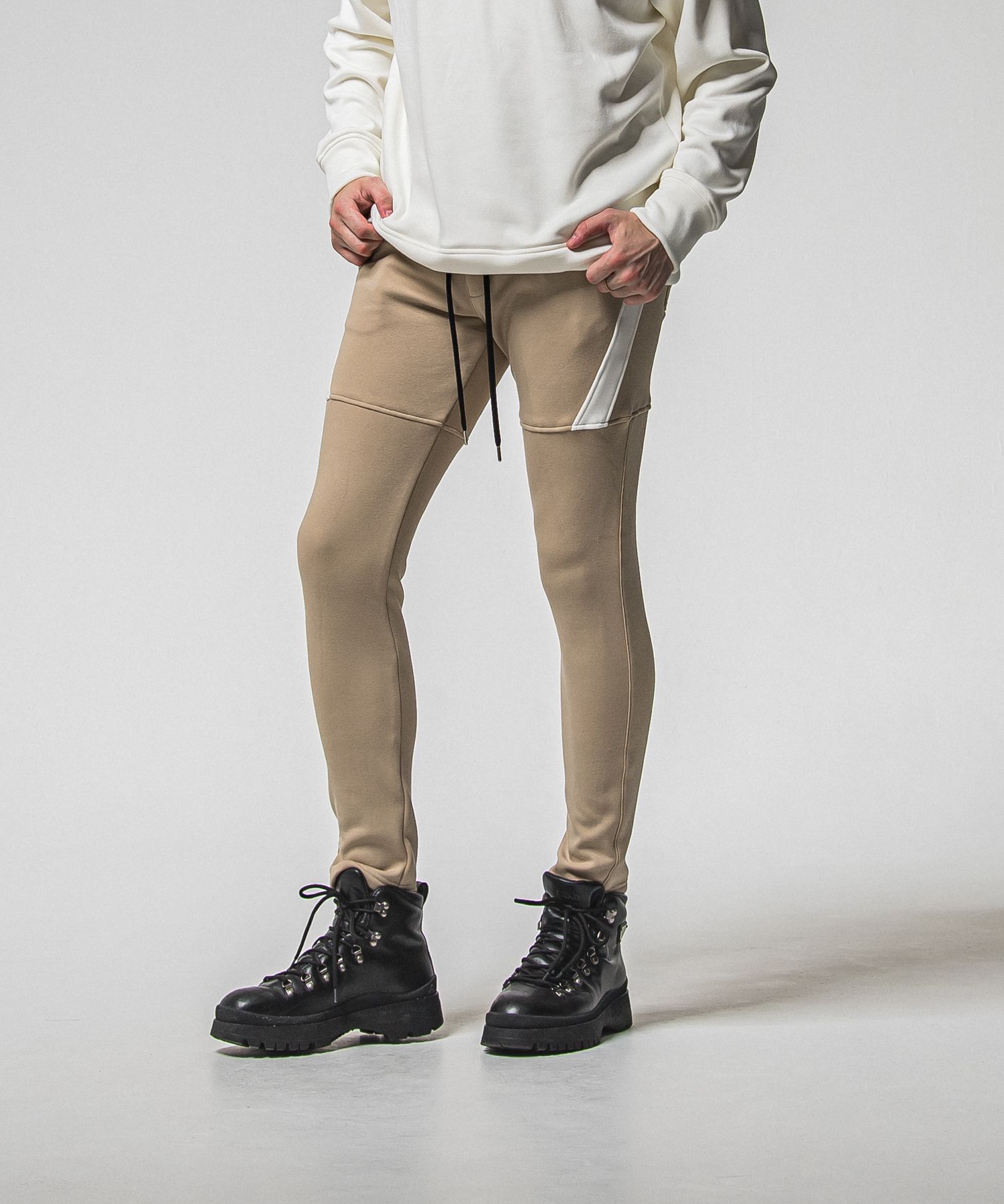 VELOURS FLEECE TYLER PANTS / RC38-ST-026H / 裏起毛スウェットラインパンツ / ブラウン (11月中旬入荷予定)