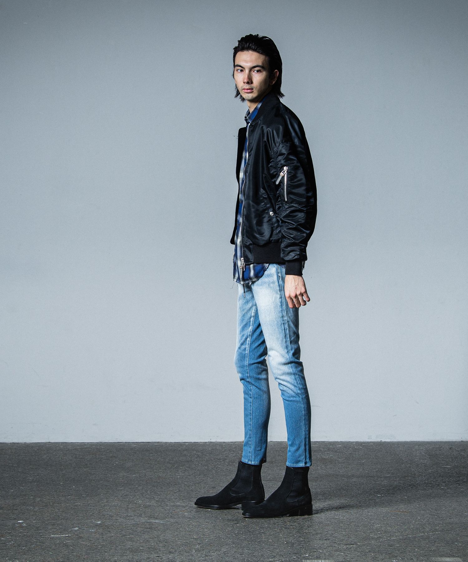 MICK DENIM JERSEY / RC33-ST-020 / デニムジャージテーパードパンツ / インディゴユーズド