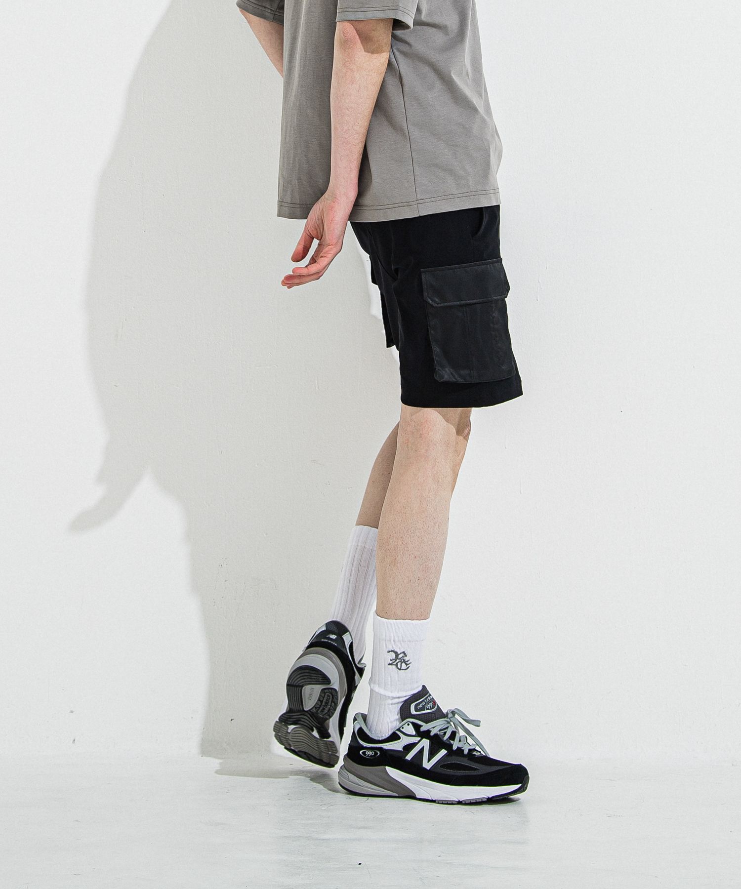 DARRELL CARGO SHORTS / RC36-HP-005 / ナイロンカーゴショーツ / ブラック