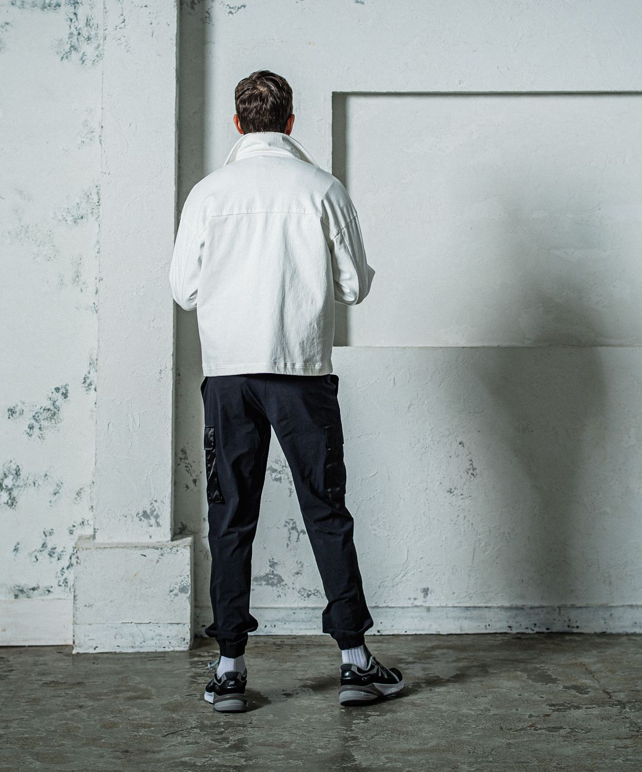 NY PT CARGO PANTS / RC35-ST-035 / ナイロン裾ゴムイージーカーゴパンツ / ブラック