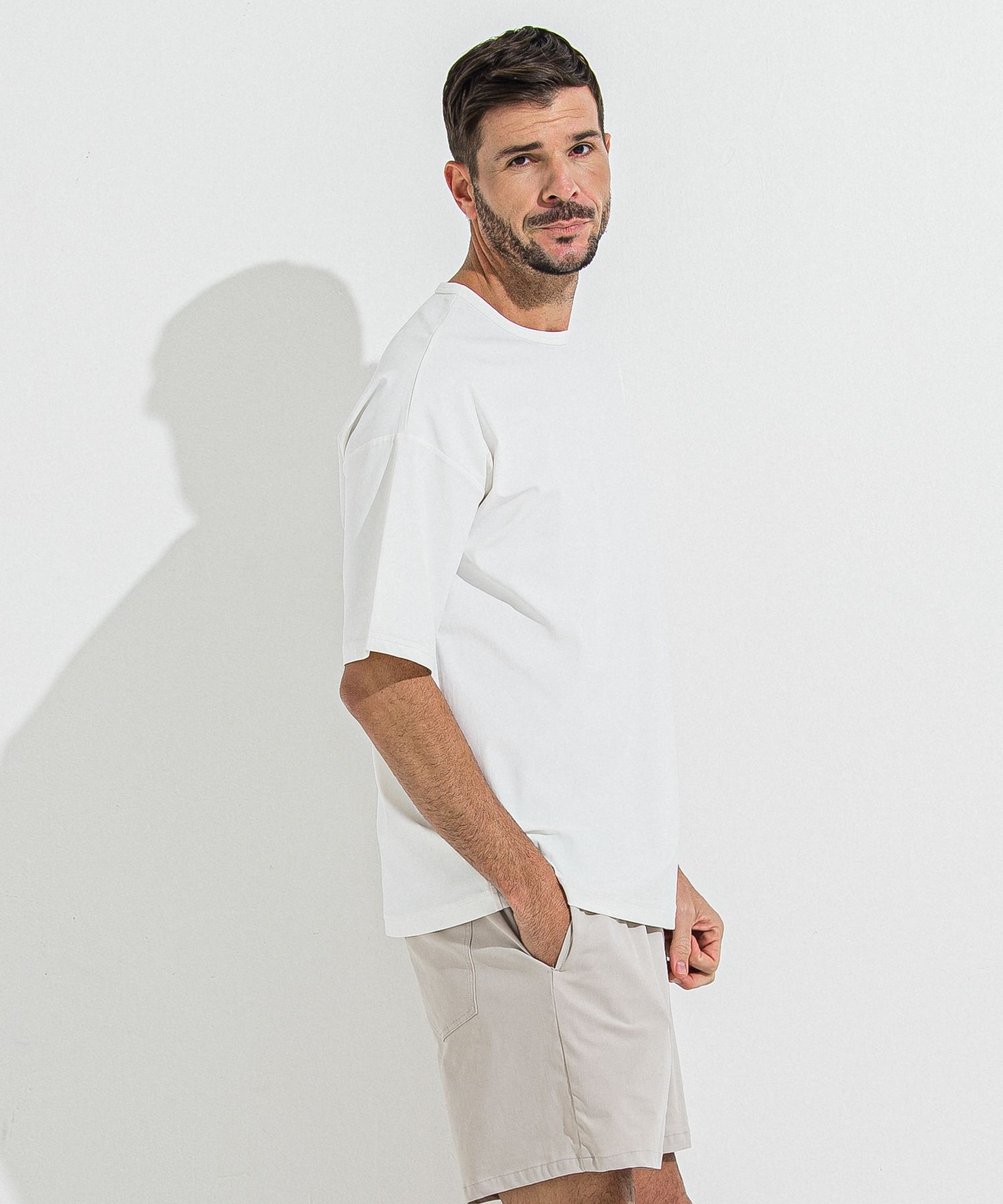 NYLON OVER T / RC36-T-003 / ナイロンビッグTシャツ / ホワイト