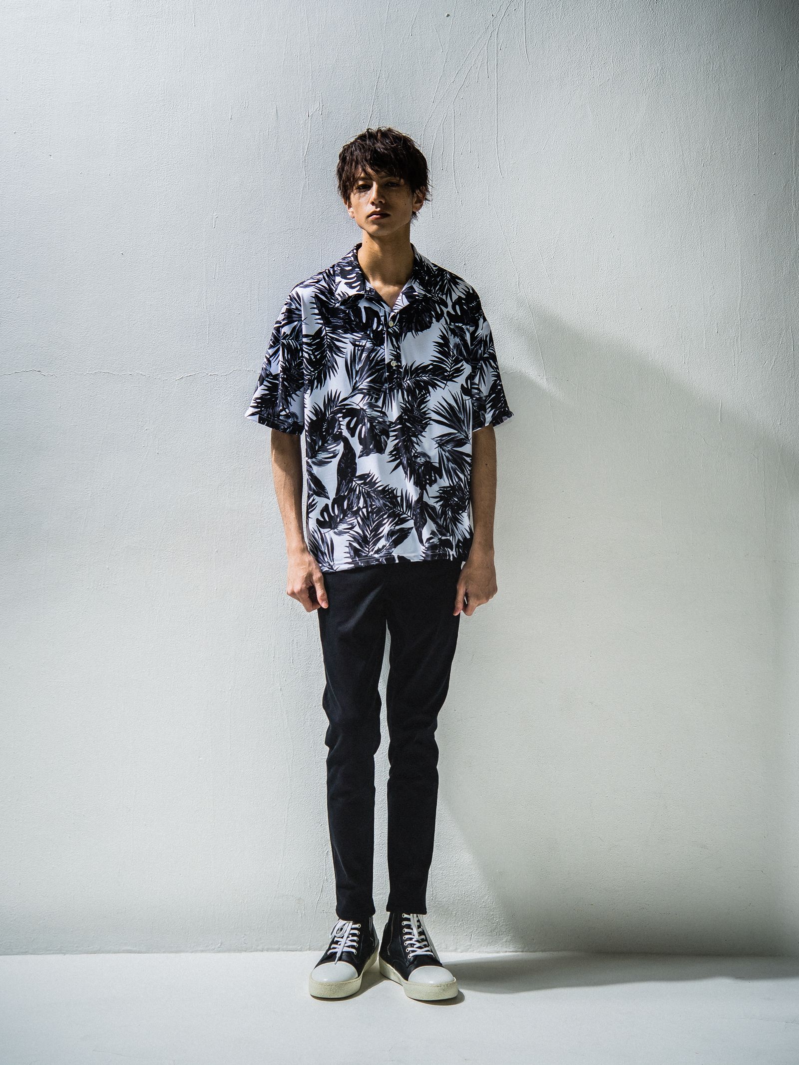 LEAF RUSH OVER POLO / RC24-T-013 / ラッシュガードポロシャツ ※