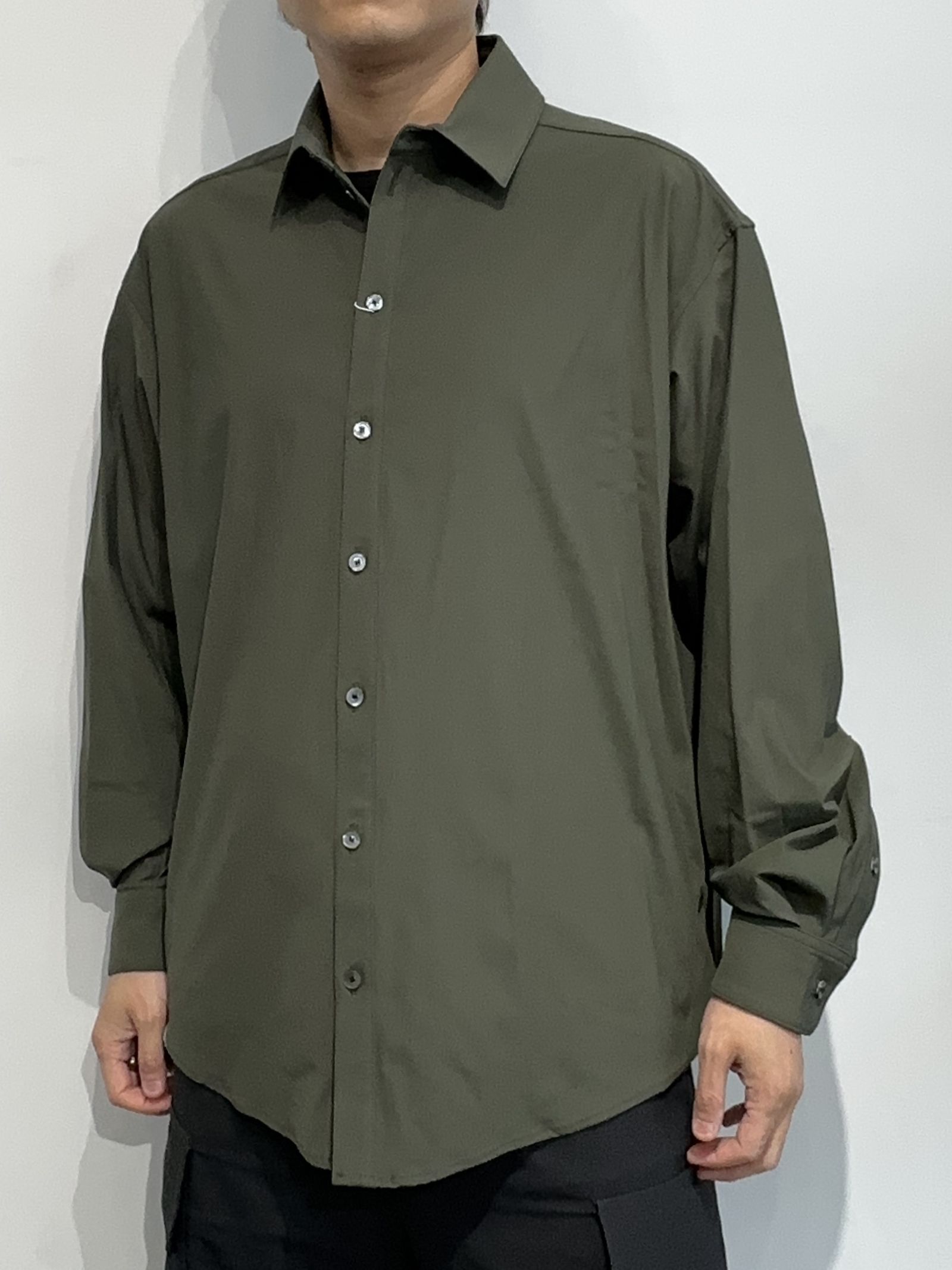 RESOUND CLOTHING - NYLON JACK SHIRTS / RC33-SH-001 / オーバーサイズナイロンシャツ / カーキ |  LUKE