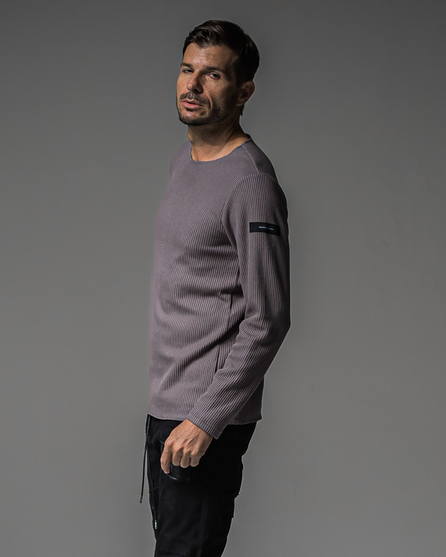 CUTOFF RAIL LONGSLEEVE / RC37-C-001 / レールカットソー / グレー (9月中旬入荷予定)