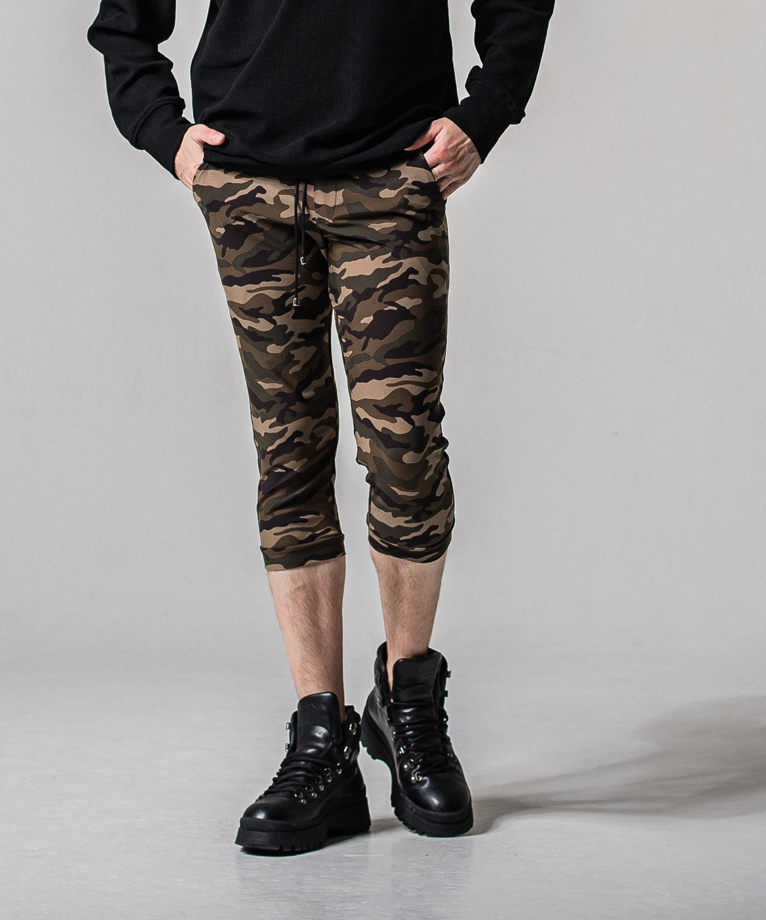 RE CROPPED PT / RC39-HP-002 / クロップドパンツ / カーキカモフラージュ (4月上旬入荷予定)