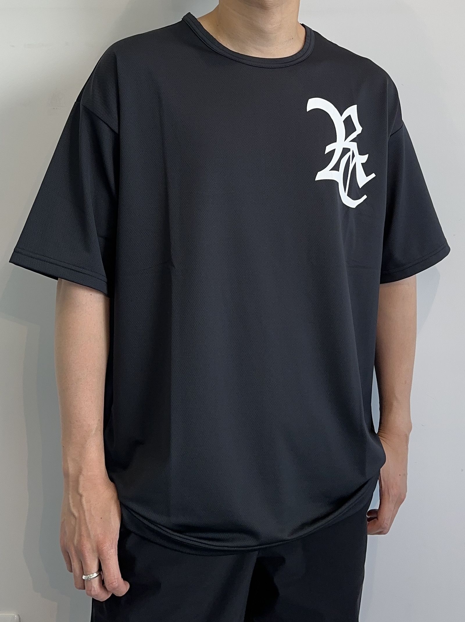 RC ROGO MESH LOOSE TEE / RC28-T-004 / メッシュビッグTシャツ / ブラック※