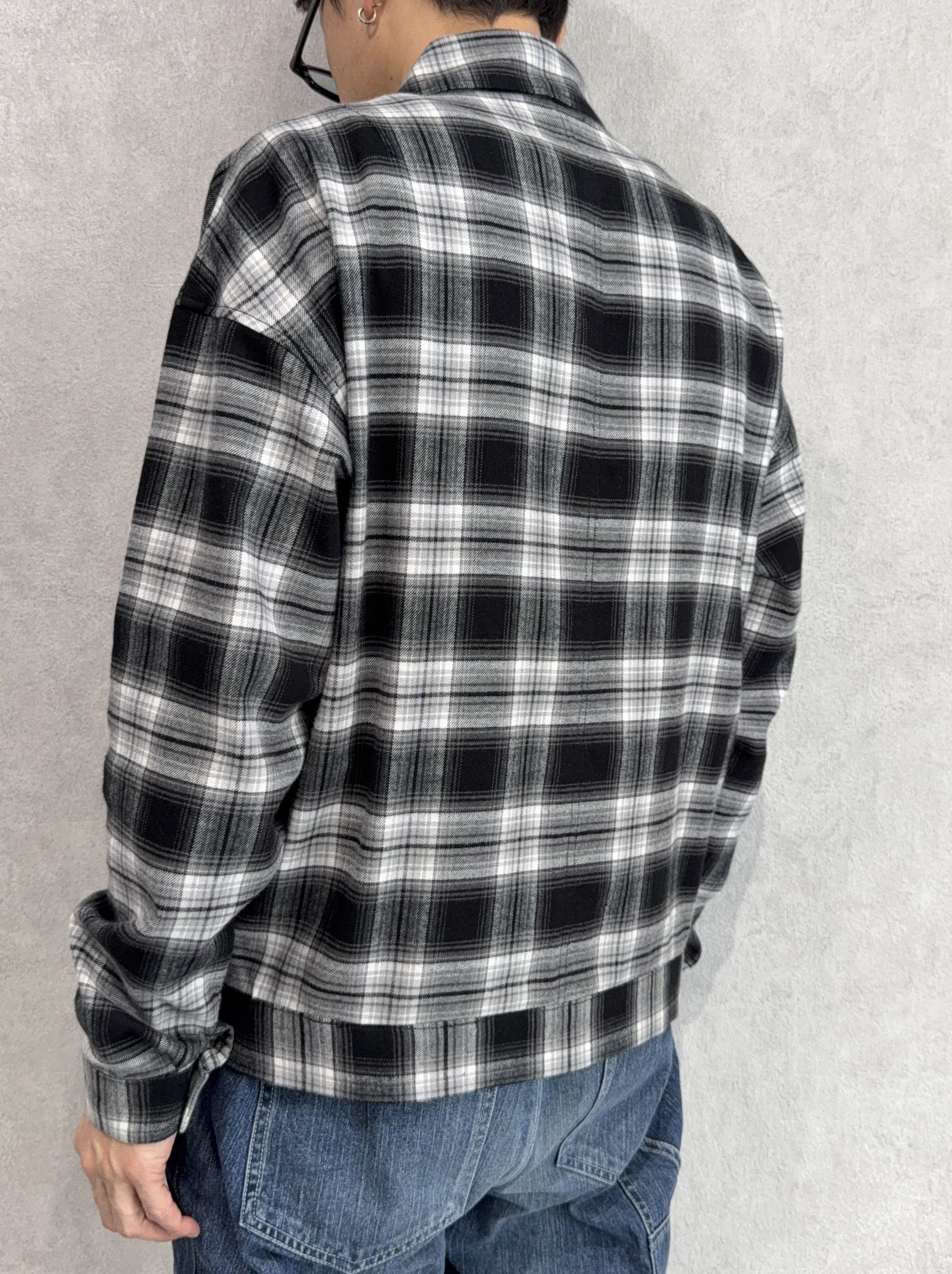 CHECK SHIRT JACKET / RC41-SH-003 / チェックシャツジャケット / ブラック